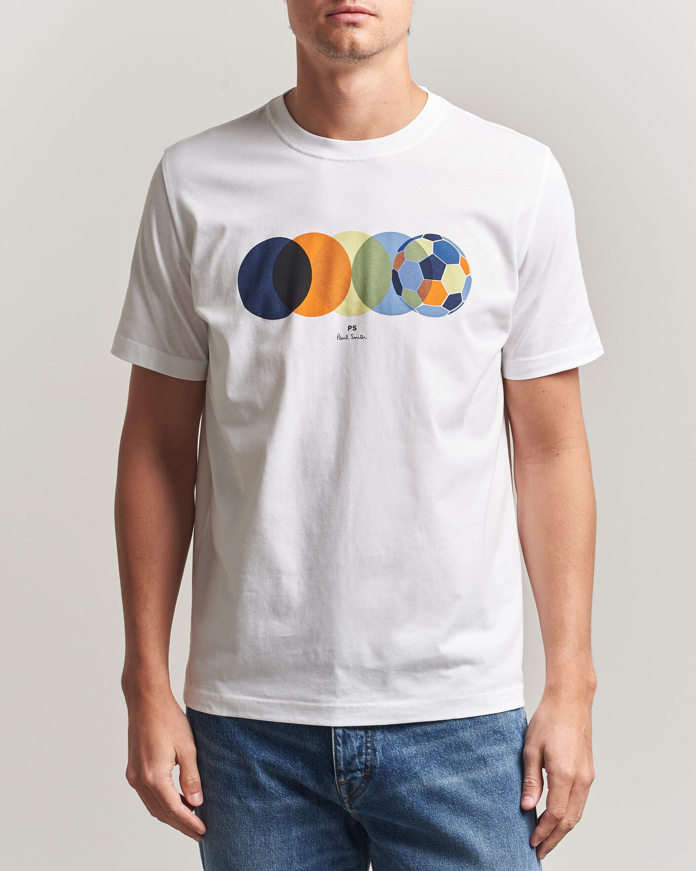 Herren | T-Shirts | PS Paul Smith | Footbal Crew Neck T-Shirt White