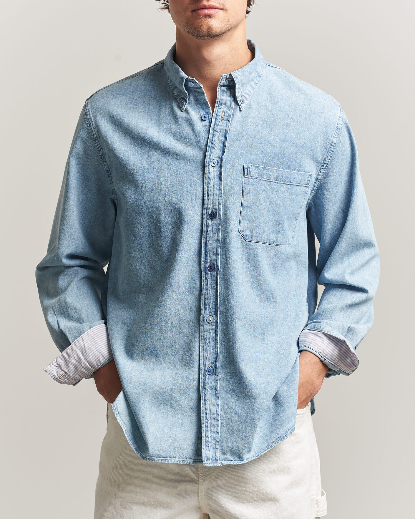 Herren | Hemden | PS Paul Smith | Casual Fit Denim Shirt Light Blue