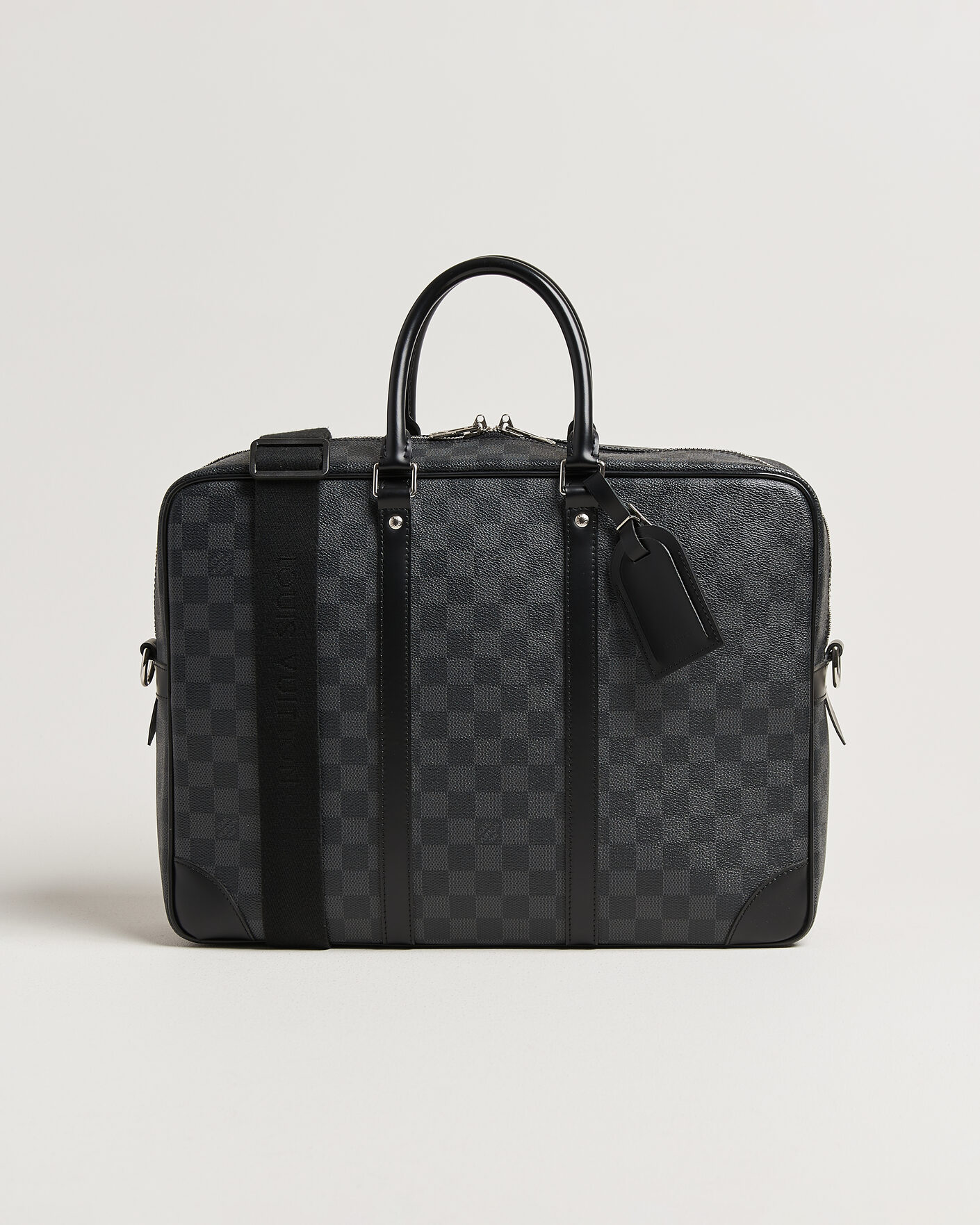 Herren | Pre-Owned & Vintage Bags | Louis Vuitton Pre-Owned | Porte Documents Voyage Damier Graphite