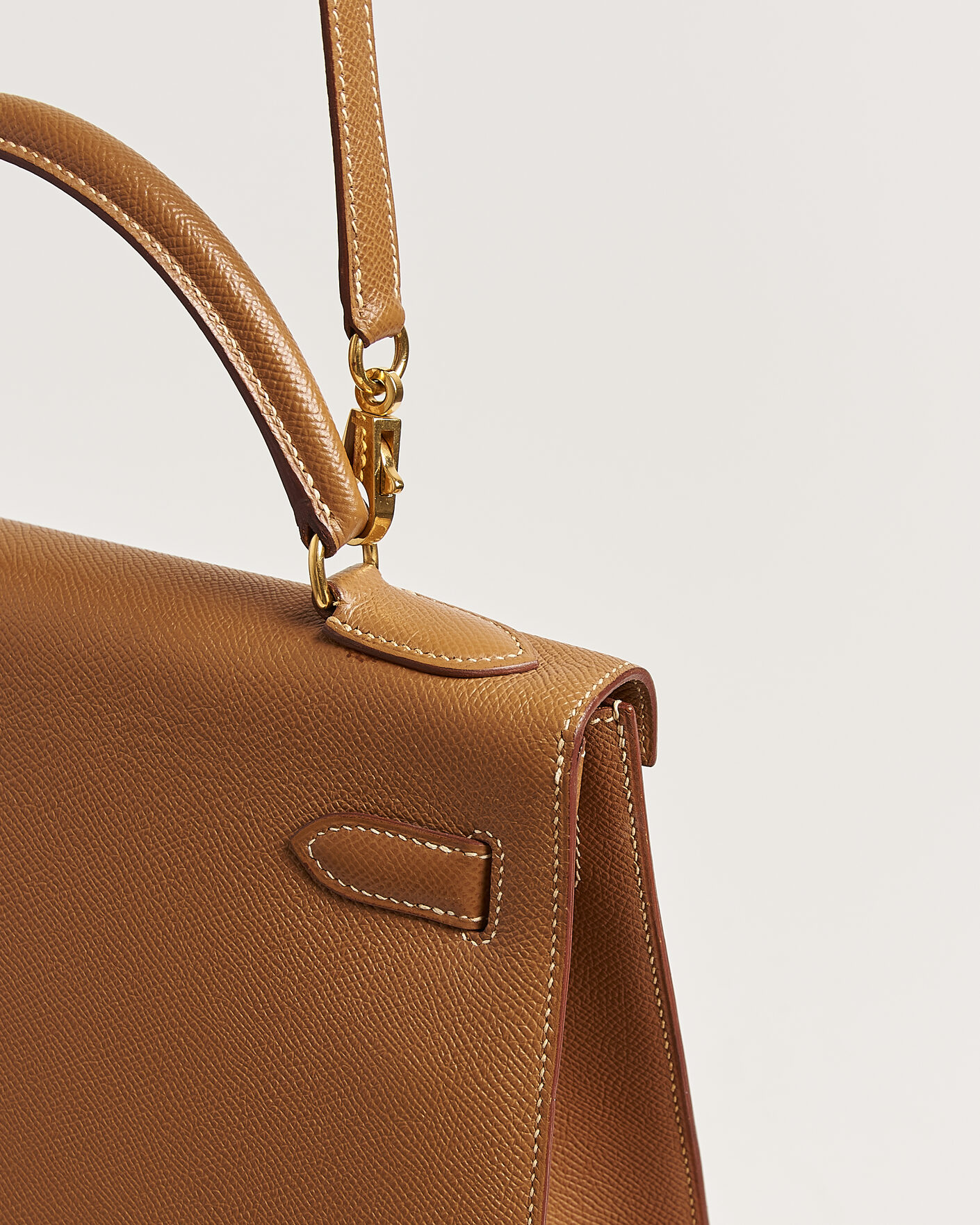 Herren | Pre-Owned & Vintage Bags | Hermès Pre-Owned | Kelly 32 Courchevel Leather Gold