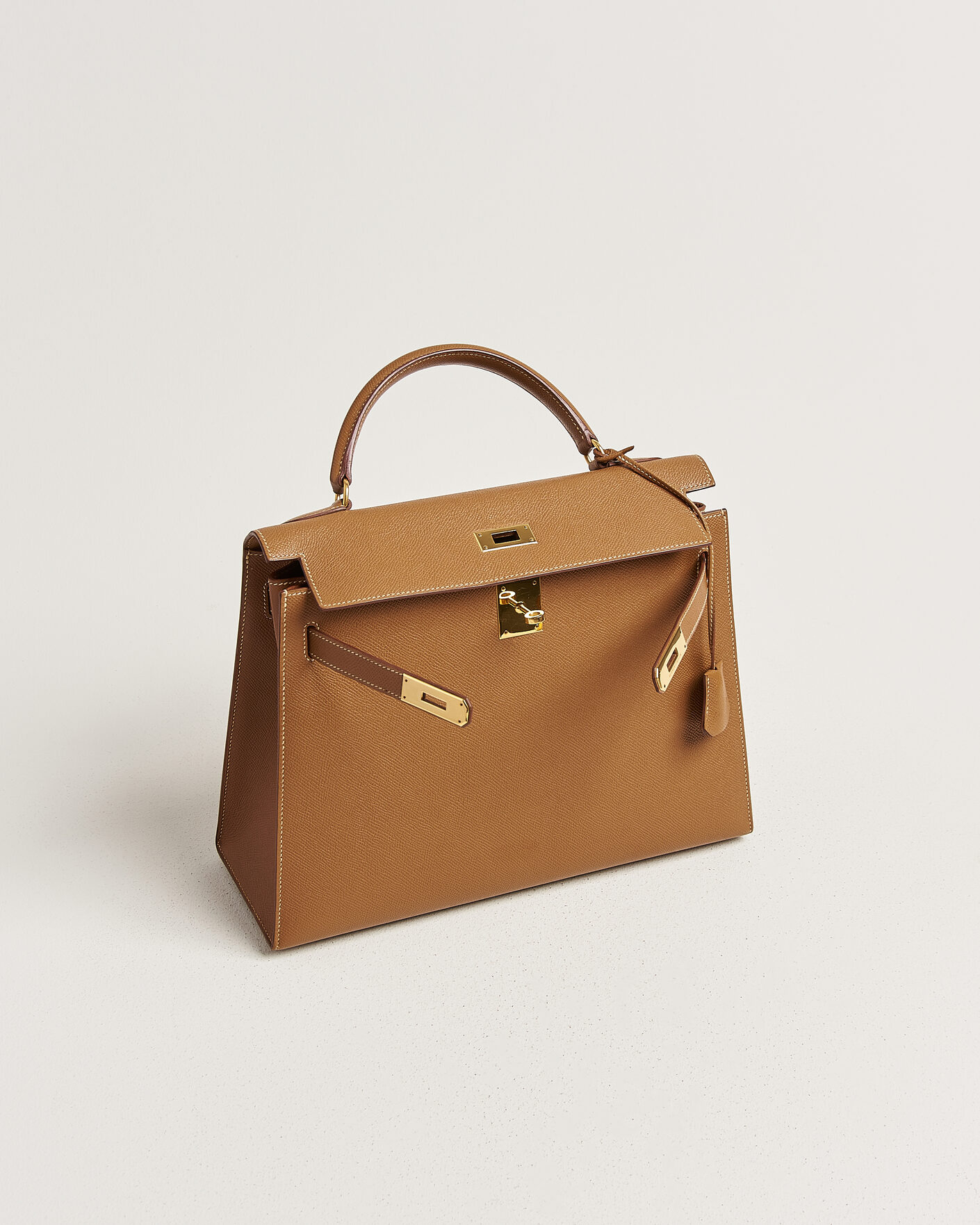 Herren | Pre-Owned & Vintage Bags | Hermès Pre-Owned | Kelly 32 Courchevel Leather Gold