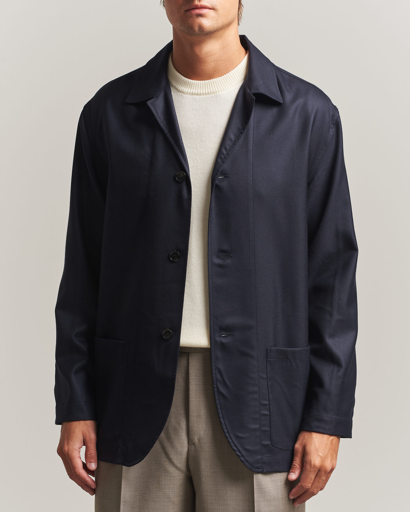 Herren | Jacken | Brioni | Wool/Cashmere Shirt Jacket Navy