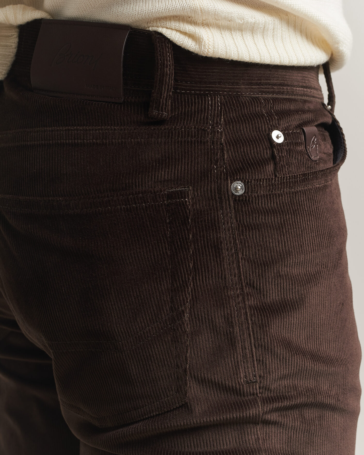 Herren | Hosen | Brioni | 5-Pocket Corduroy Pants Dark Brown