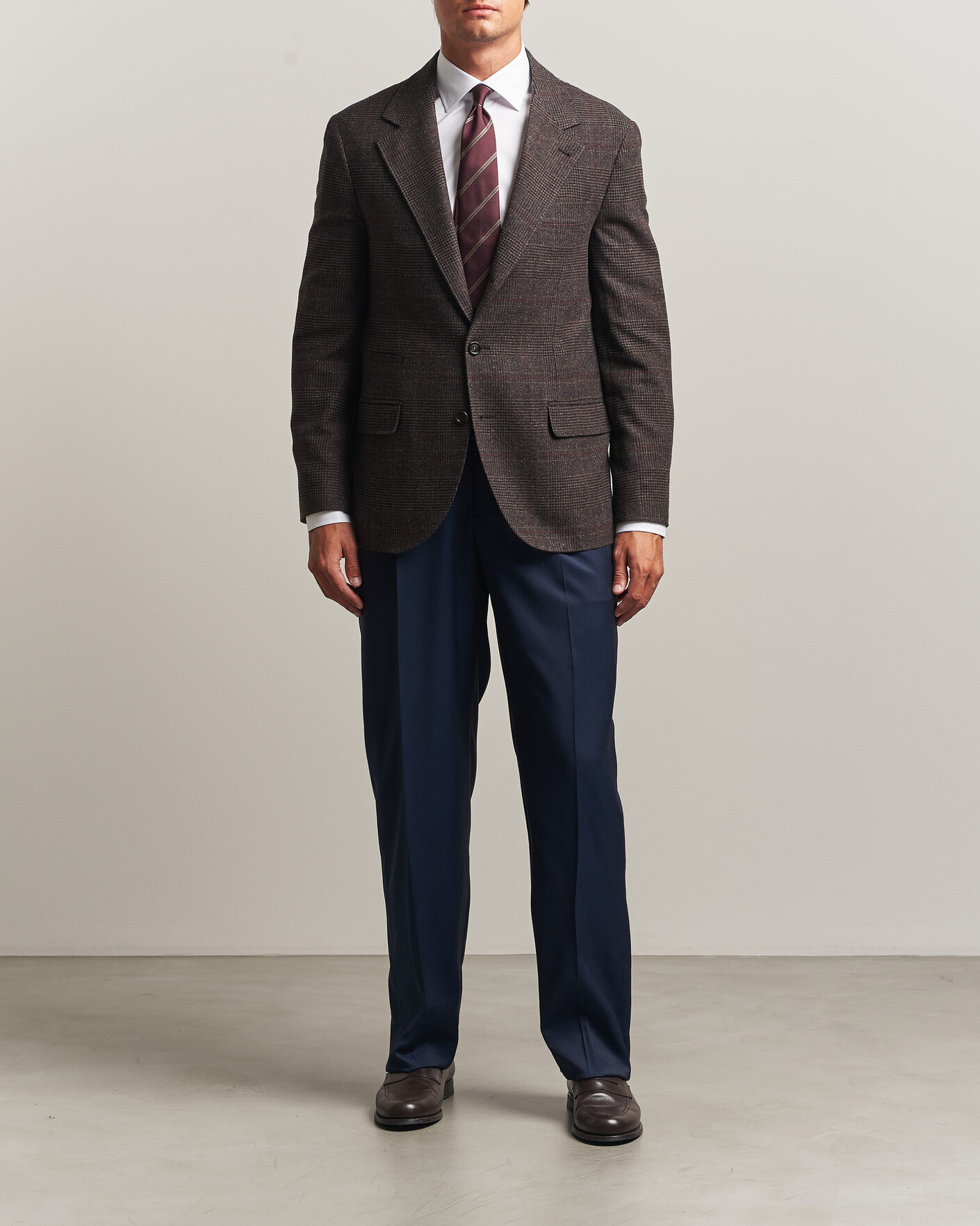 Herren | Hosen | Brioni | Capri Wool Trousers Navy