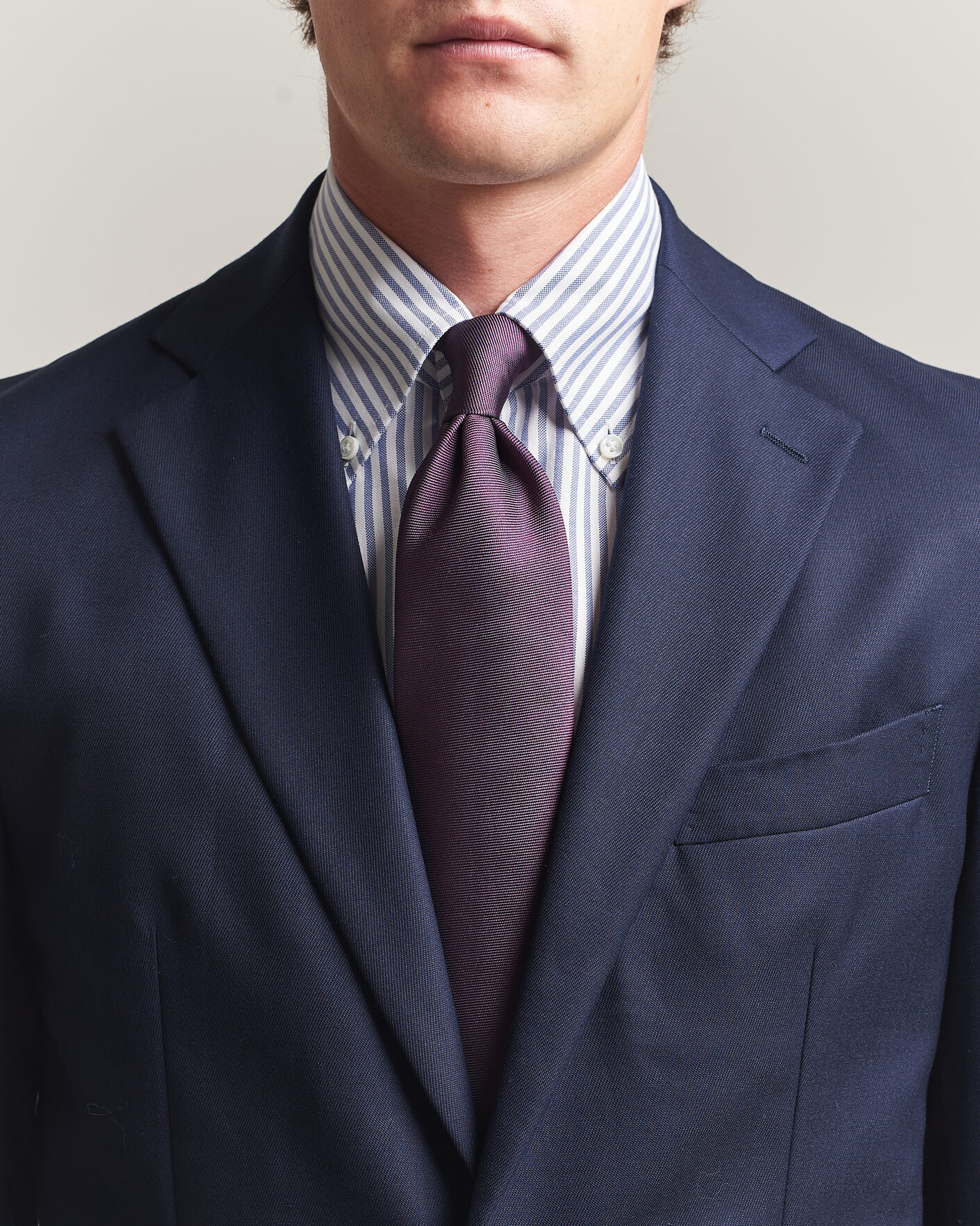 Herren | Krawatten | Brioni | Embroidered Logo Silk Tie Burgundy