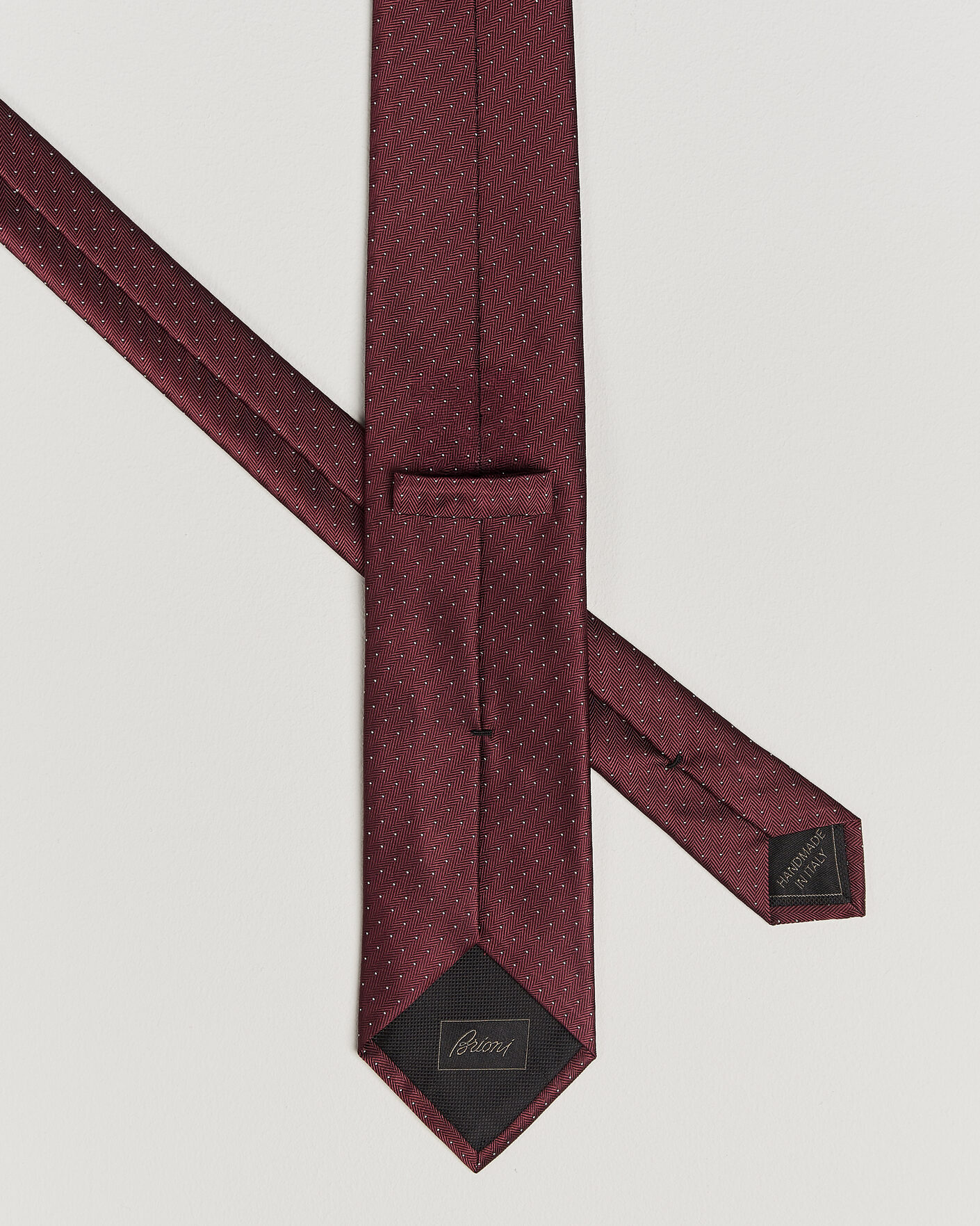 Herren | Krawatten | Brioni | Jacquard Dot Silk Tie Burgundy