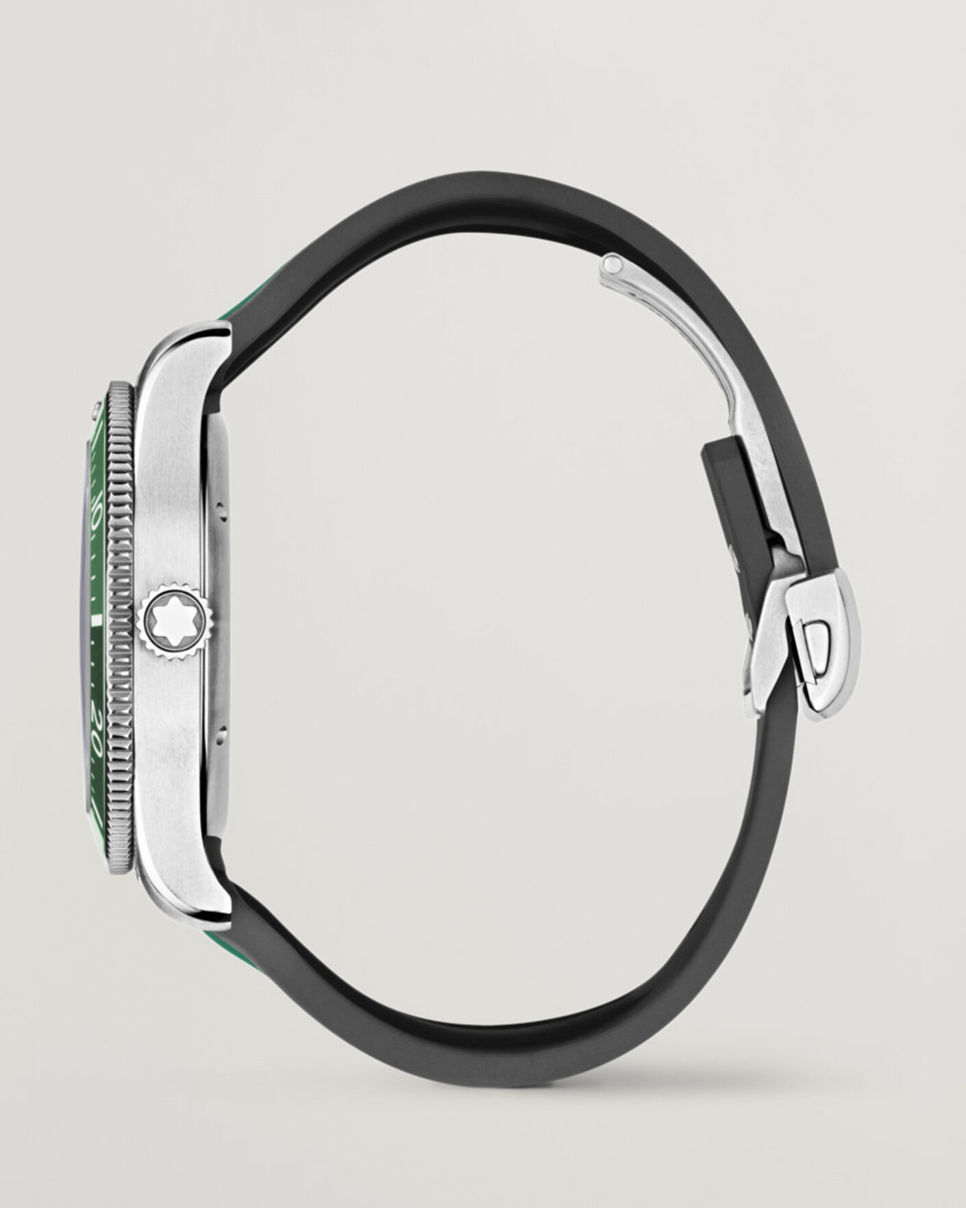 Herren | Montblanc Iced Sea Automatic Date Rubber Strap Green | Montblanc | Iced Sea Automatic Date Rubber Strap Green