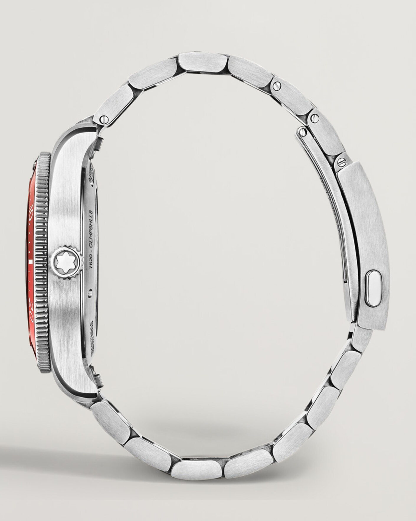 Herren | Edelstahlarmband | Montblanc | Iced Sea Automatic Date 0 Oxygen Limited Red