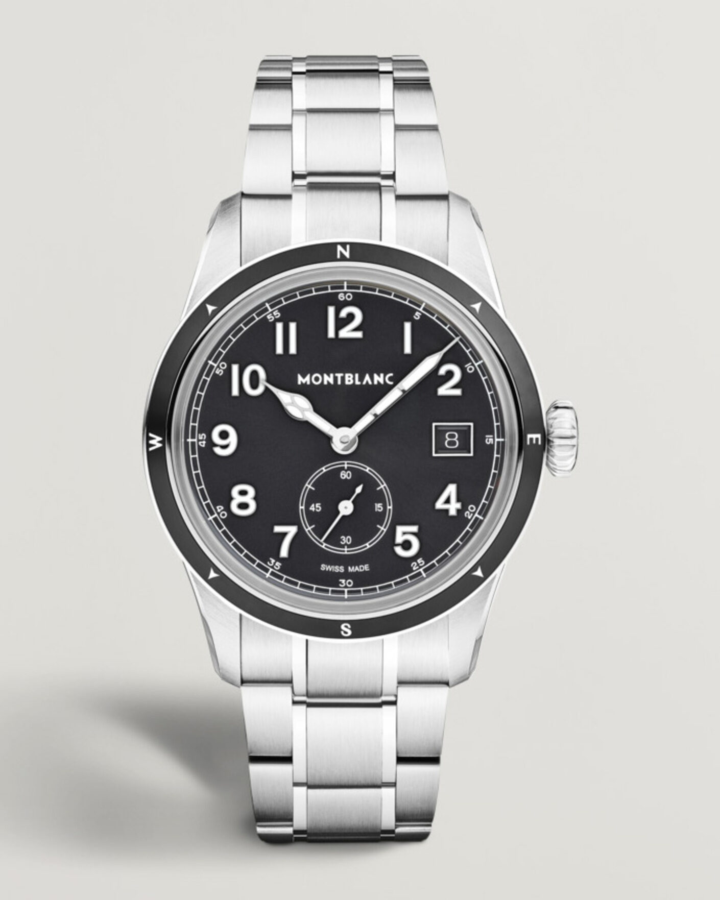 Herren | Edelstahlarmband | Montblanc | 1858 Small Second 0 Oxygen Black