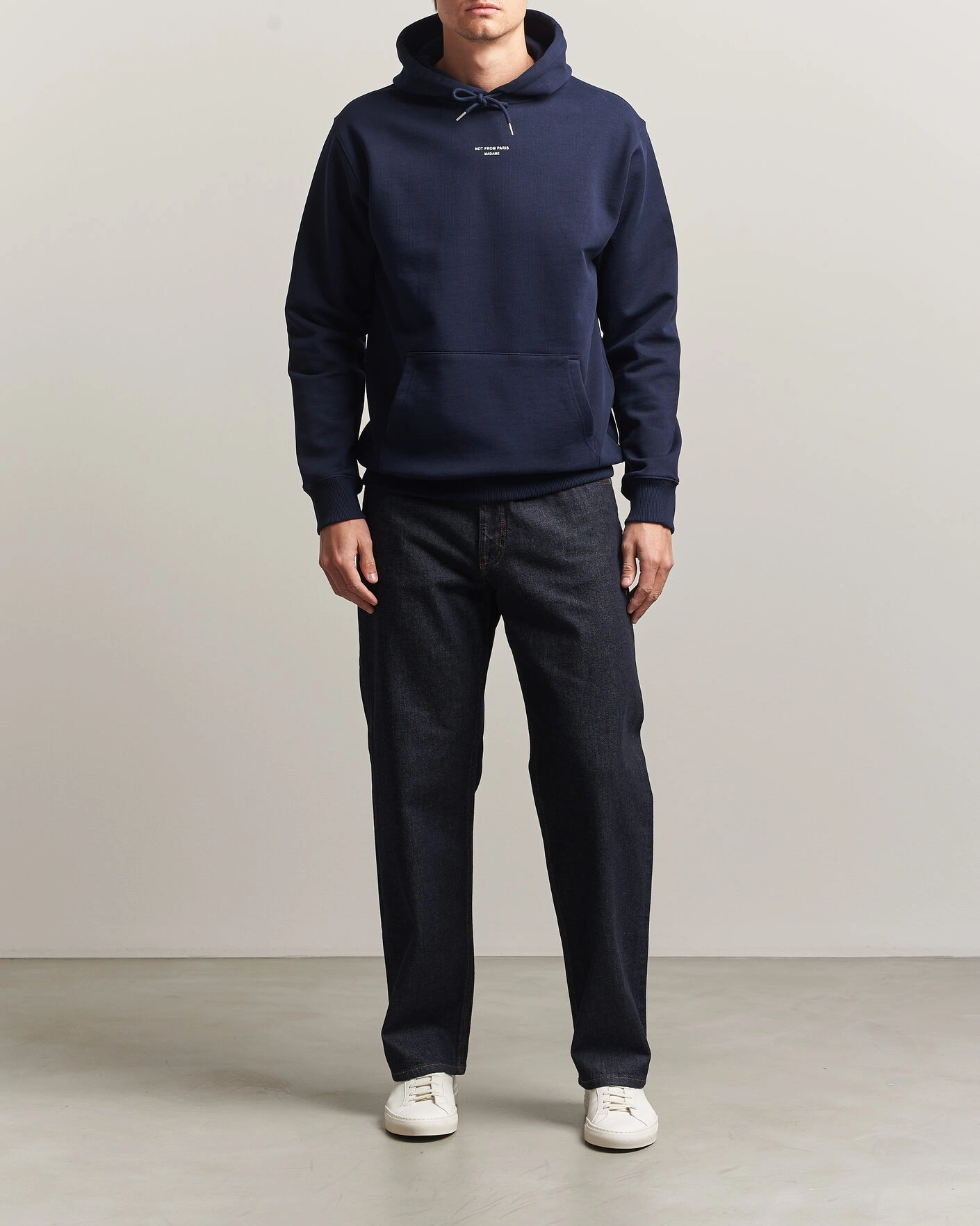 Herren | Pullover | Drôle de Monsieur | Classic Slogan Hoodie Navy