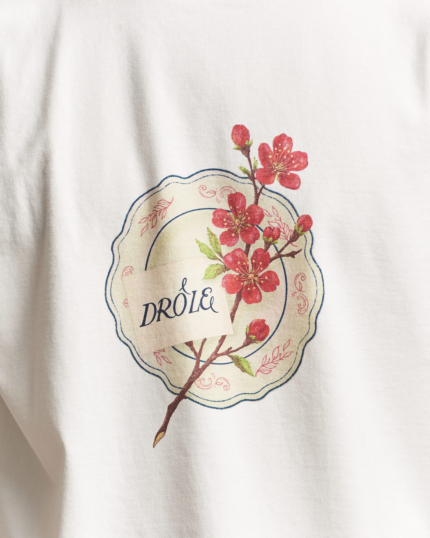 Herren | T-Shirts | Drôle de Monsieur | Porcelaine T-shirt Off White