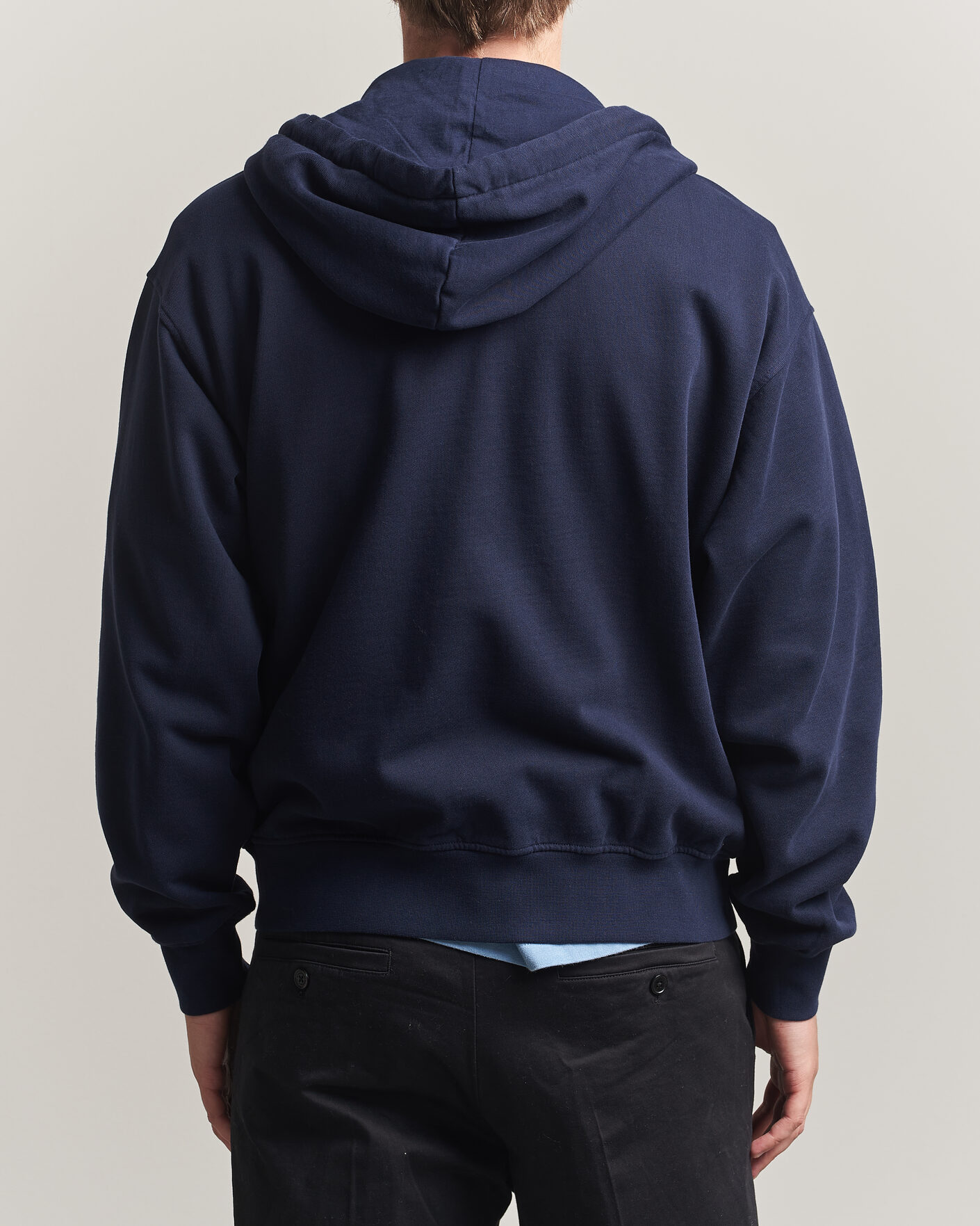 Herren | Pullover | Drôle de Monsieur | Slogan Full Zip Hoodie Navy