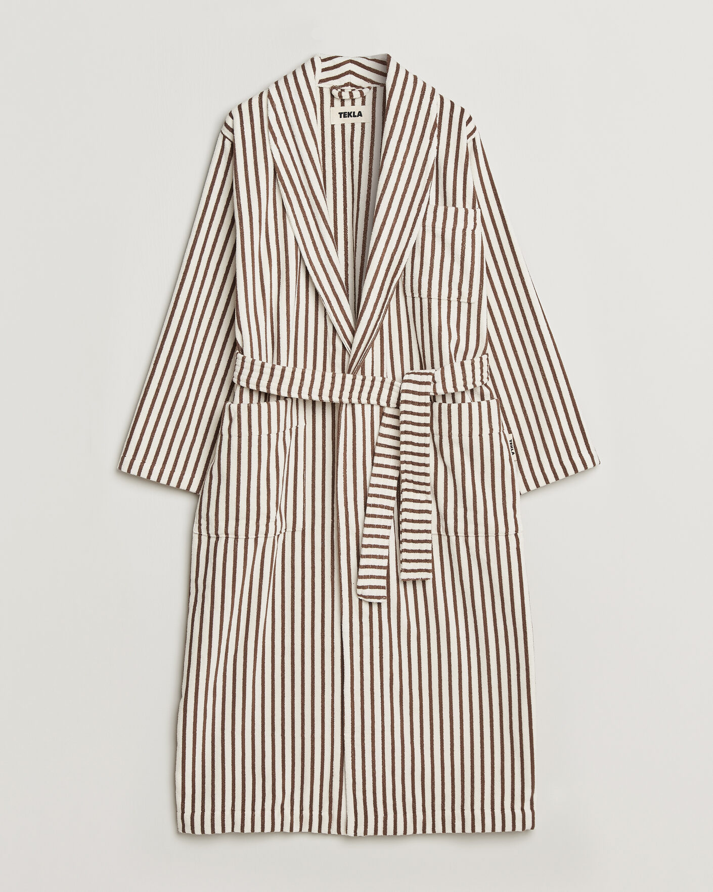 Herren |  | Tekla | Organic Terry Classic Bathrobe Kodiak Stripes