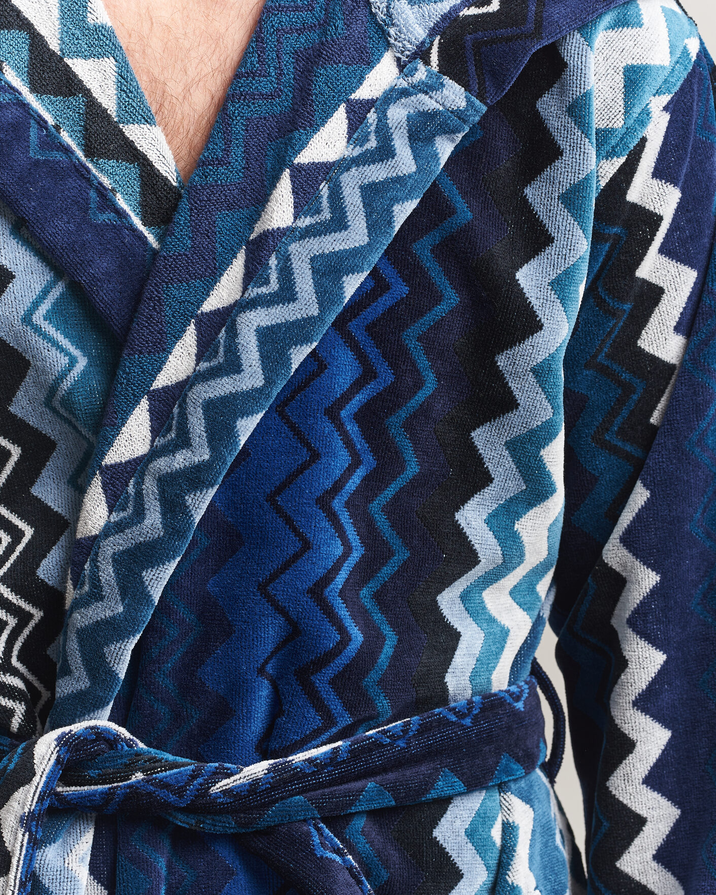 Herren | Schlafanzüge & Bademäntel | Missoni Home | Giacomo Hooded Bathrobe Multi Blue