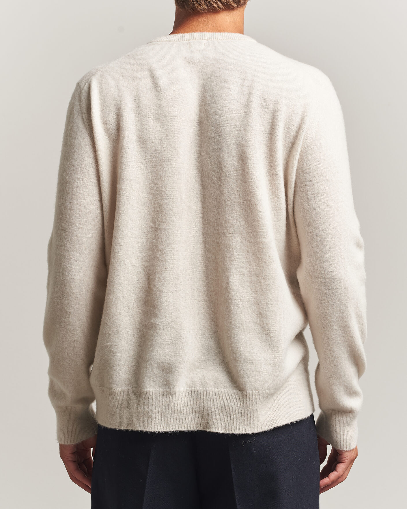 Herren | Pullover | Massimo Alba | Kane Brushed Cashmere Sweater Magnolia