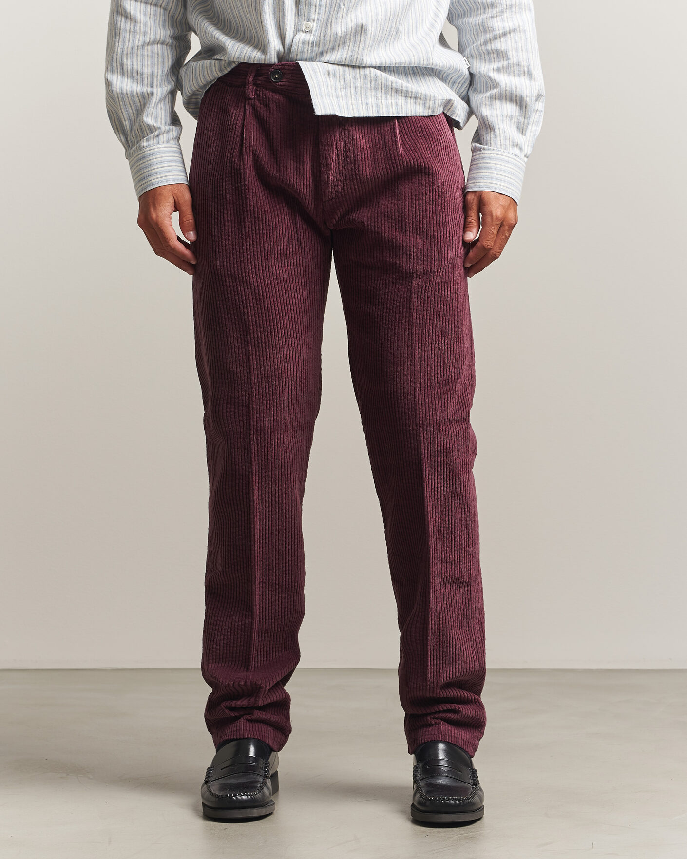 Herren | Hosen | Massimo Alba | Ionio Pleated Corduroy Pants Rose Brown