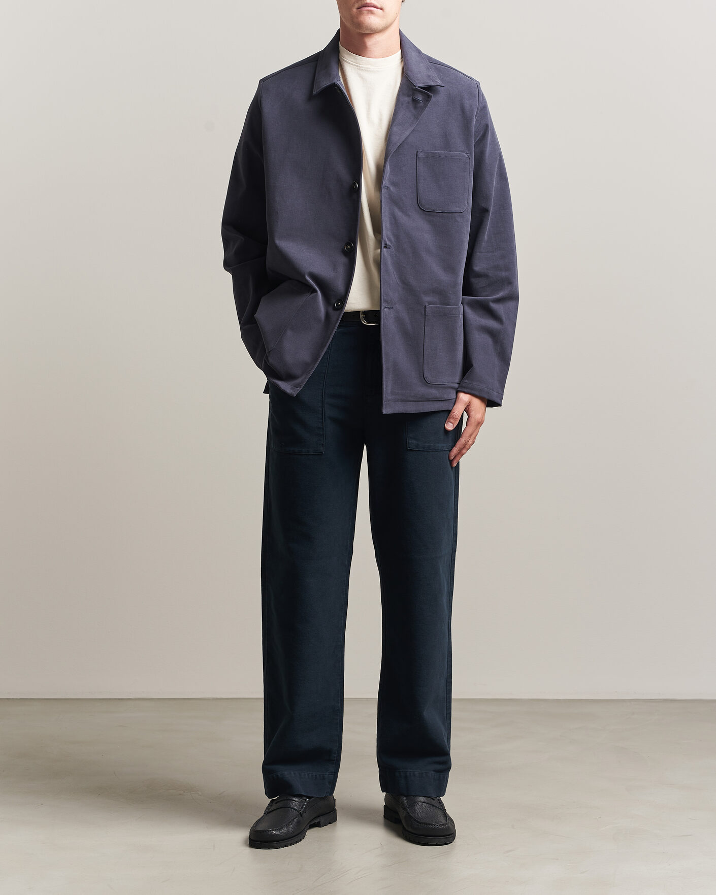 Herren | Jacken | Massimo Alba | Florida Brushed Cotton Jacket Navy