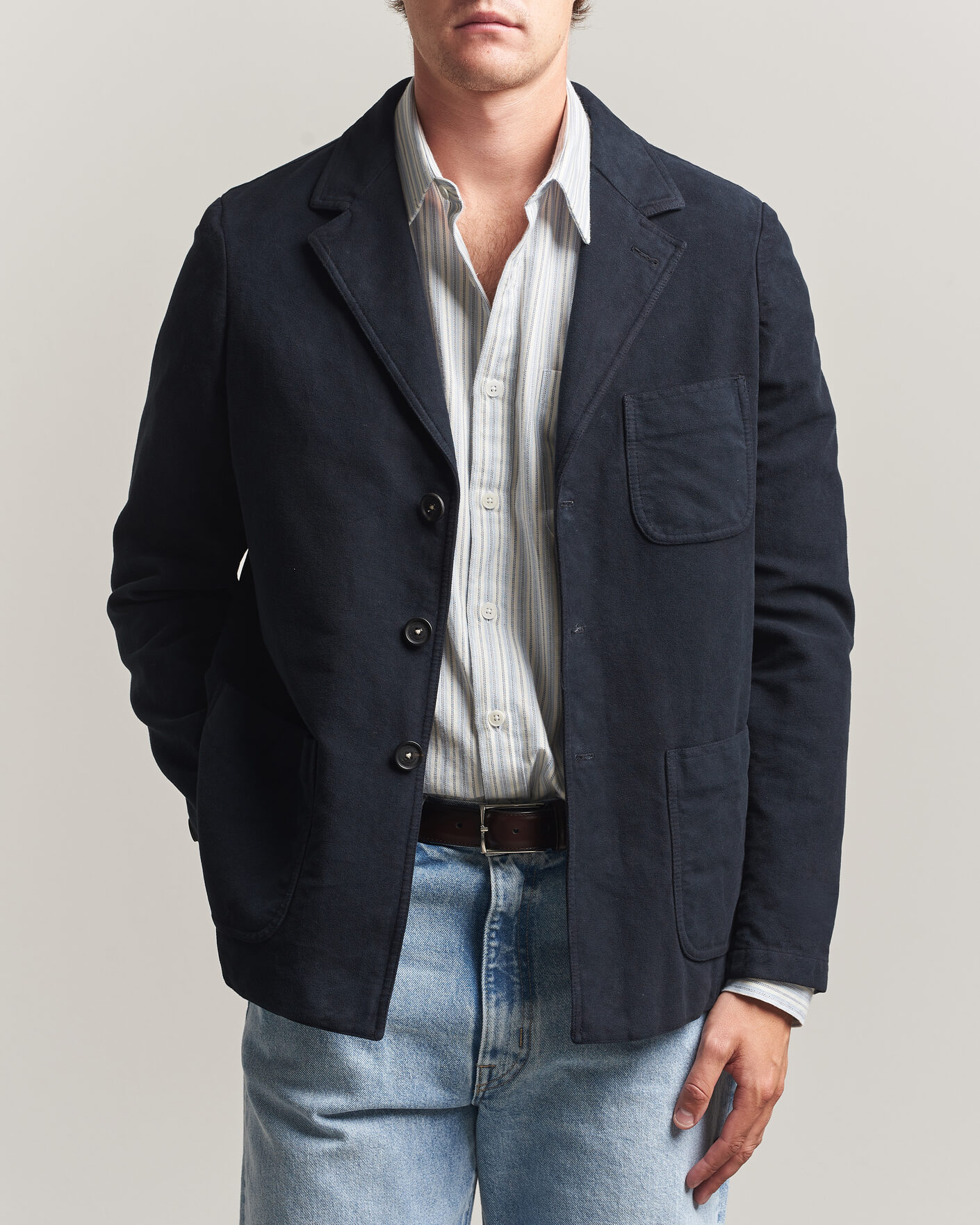 Herren | Sakkos | Massimo Alba | Baglietto Moleskine Jacket Navy