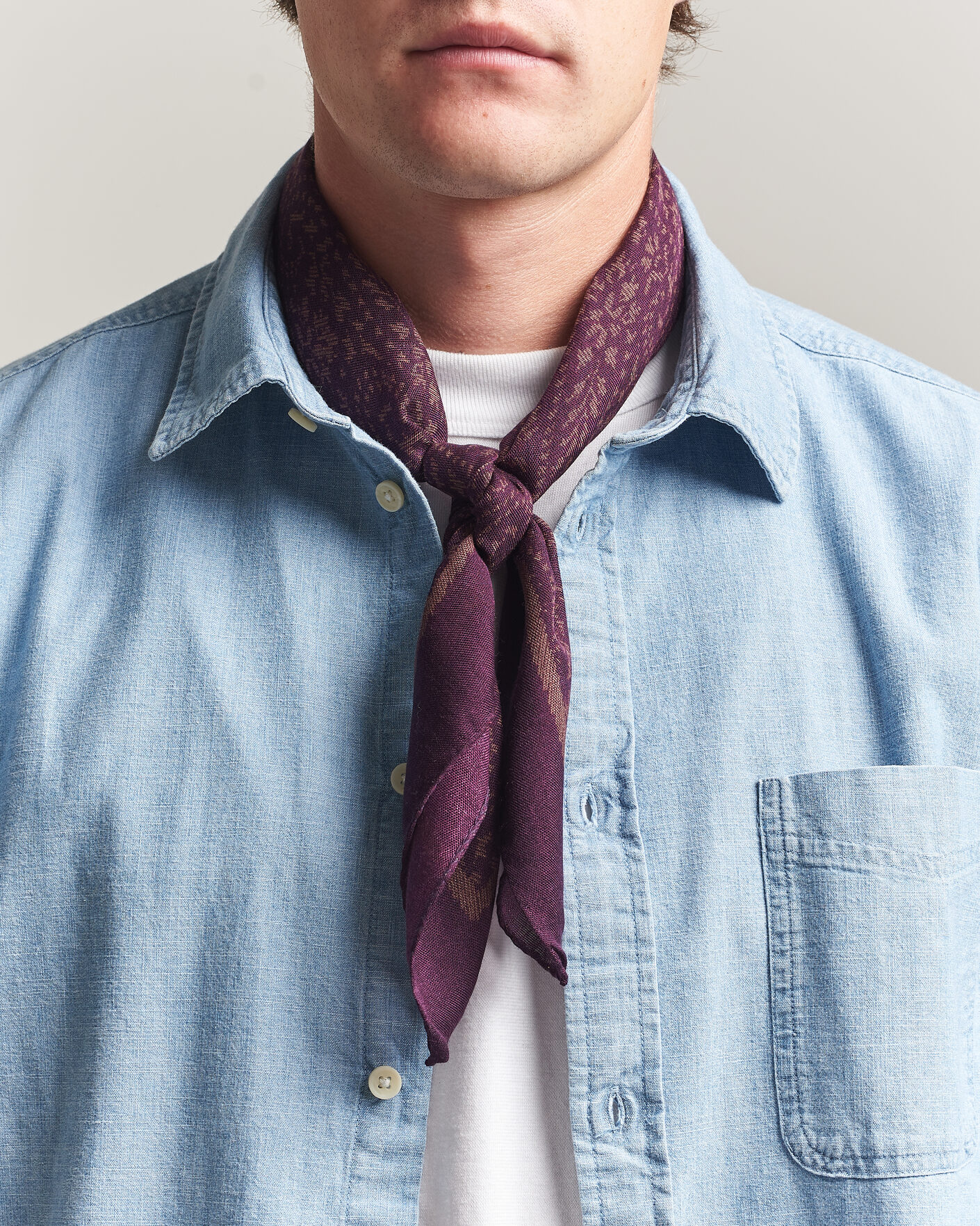 Herren | Tücher | Massimo Alba | Cashmere/Silk Bandana Burgundy