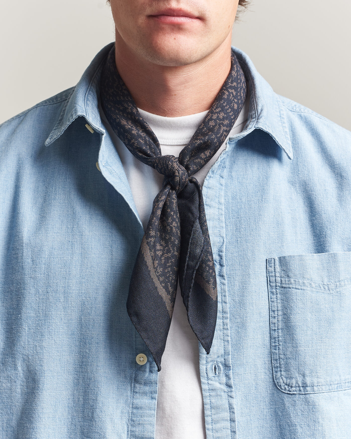 Herren | Tücher | Massimo Alba | Cashmere/Silk Bandana Navy