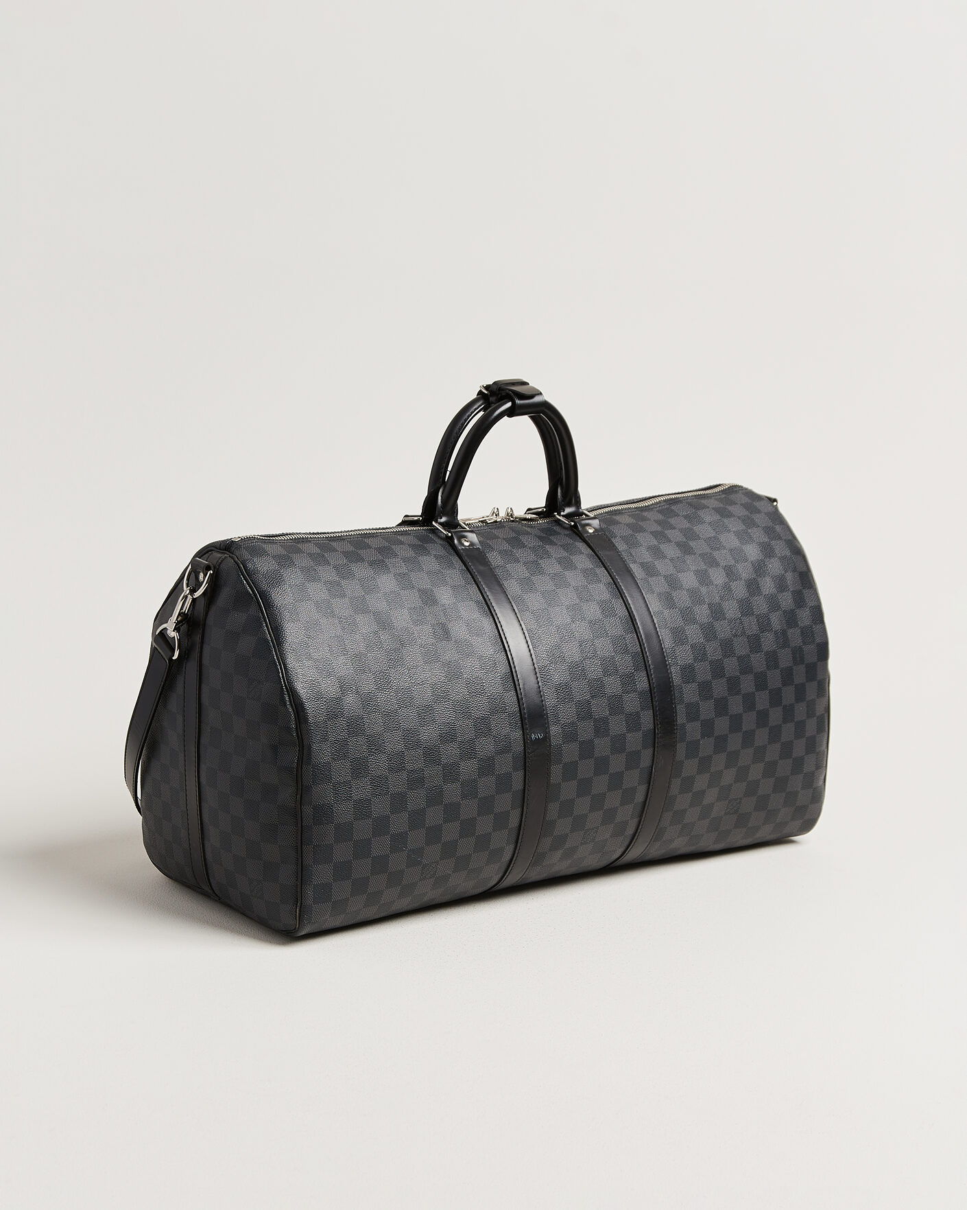 Herren | Pre-Owned & Vintage Bags | Louis Vuitton Pre-Owned | Keepall 55 Bandouliére Damier Graphite