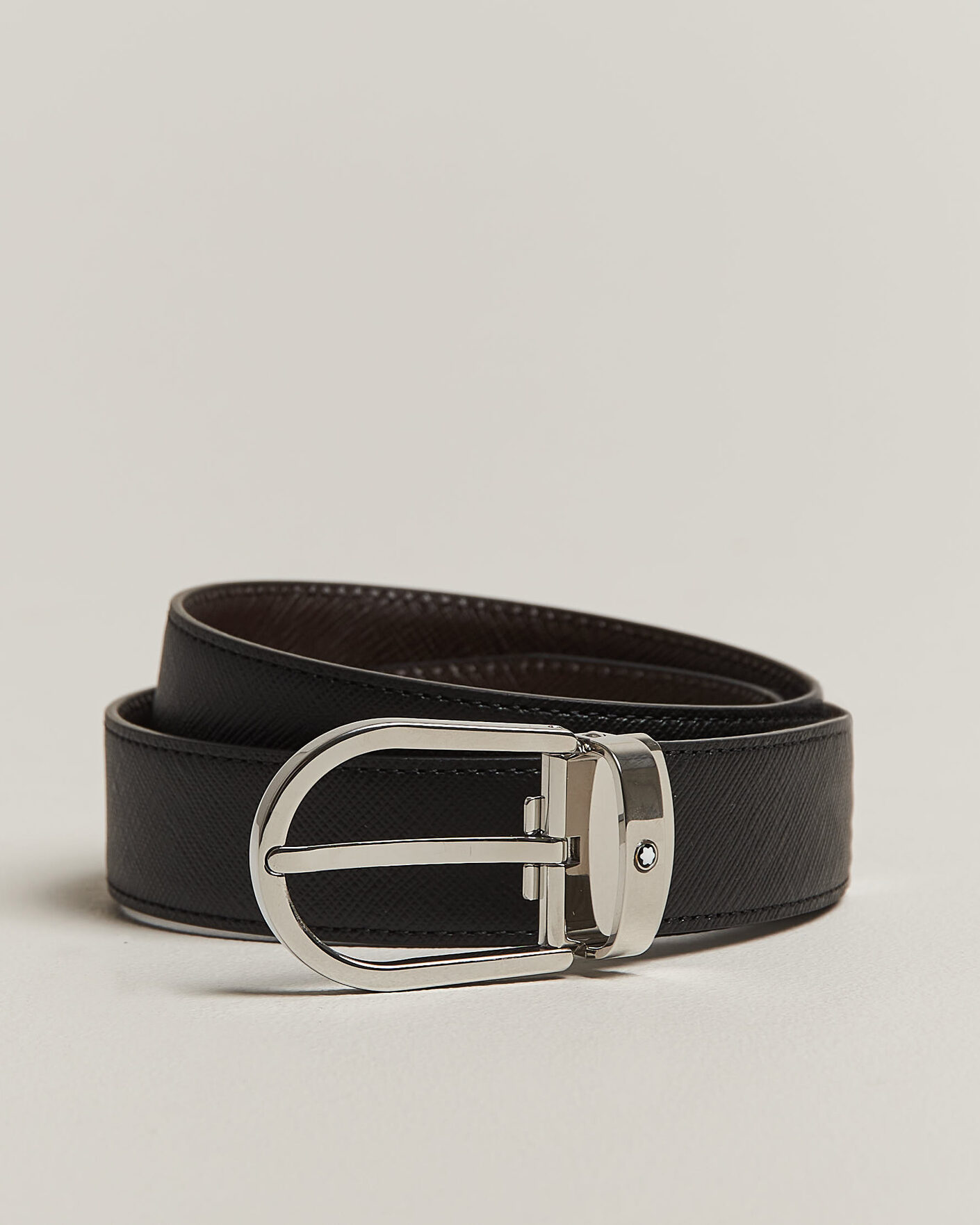 Herren | Gürtel | Montblanc | Sartoial Horseshoe 30mm Reversible Belt Black/Brown