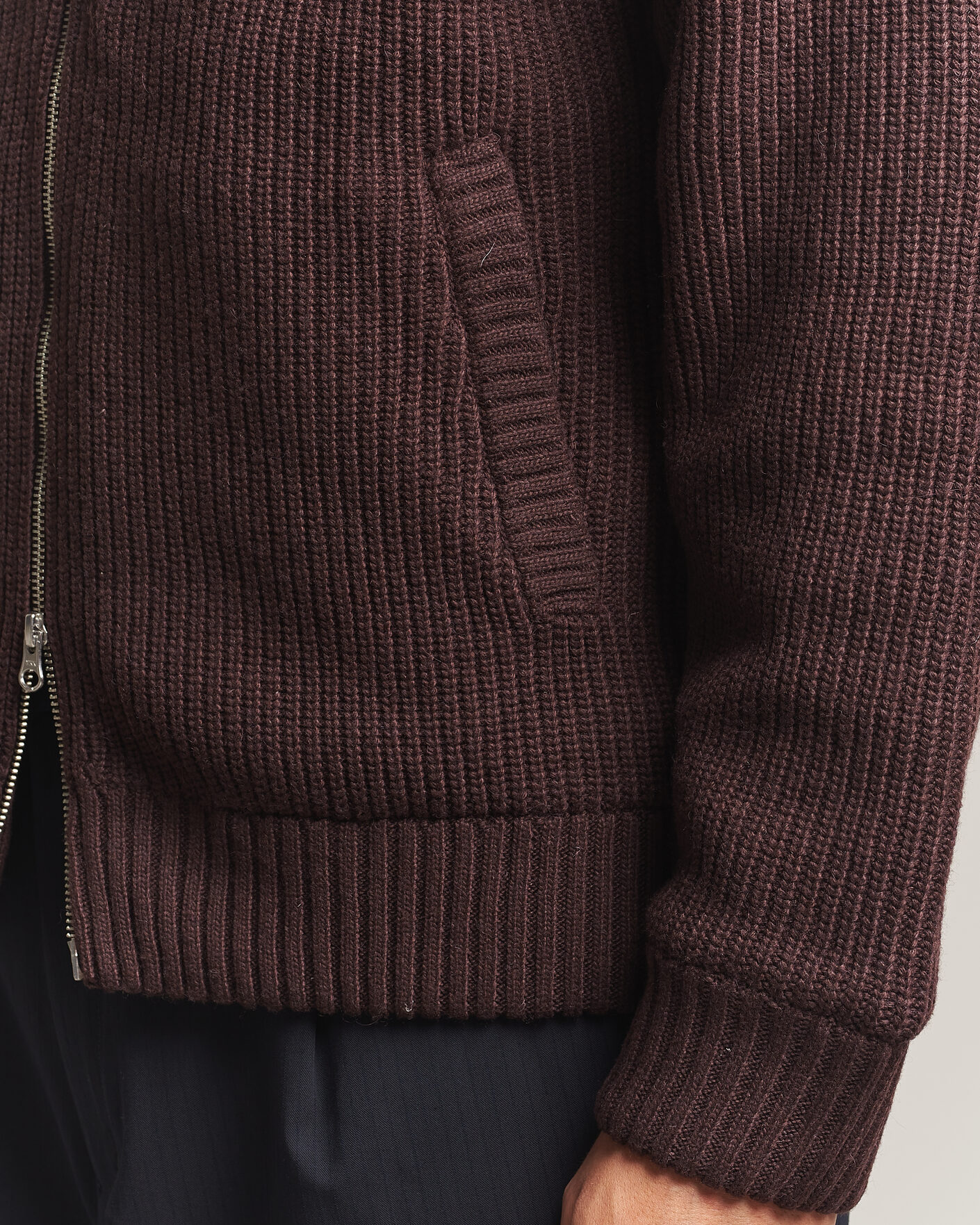 Herren | Pullover | Carhartt WIP | Bandley Padded Wool Mix Full Zip Palisander Brown