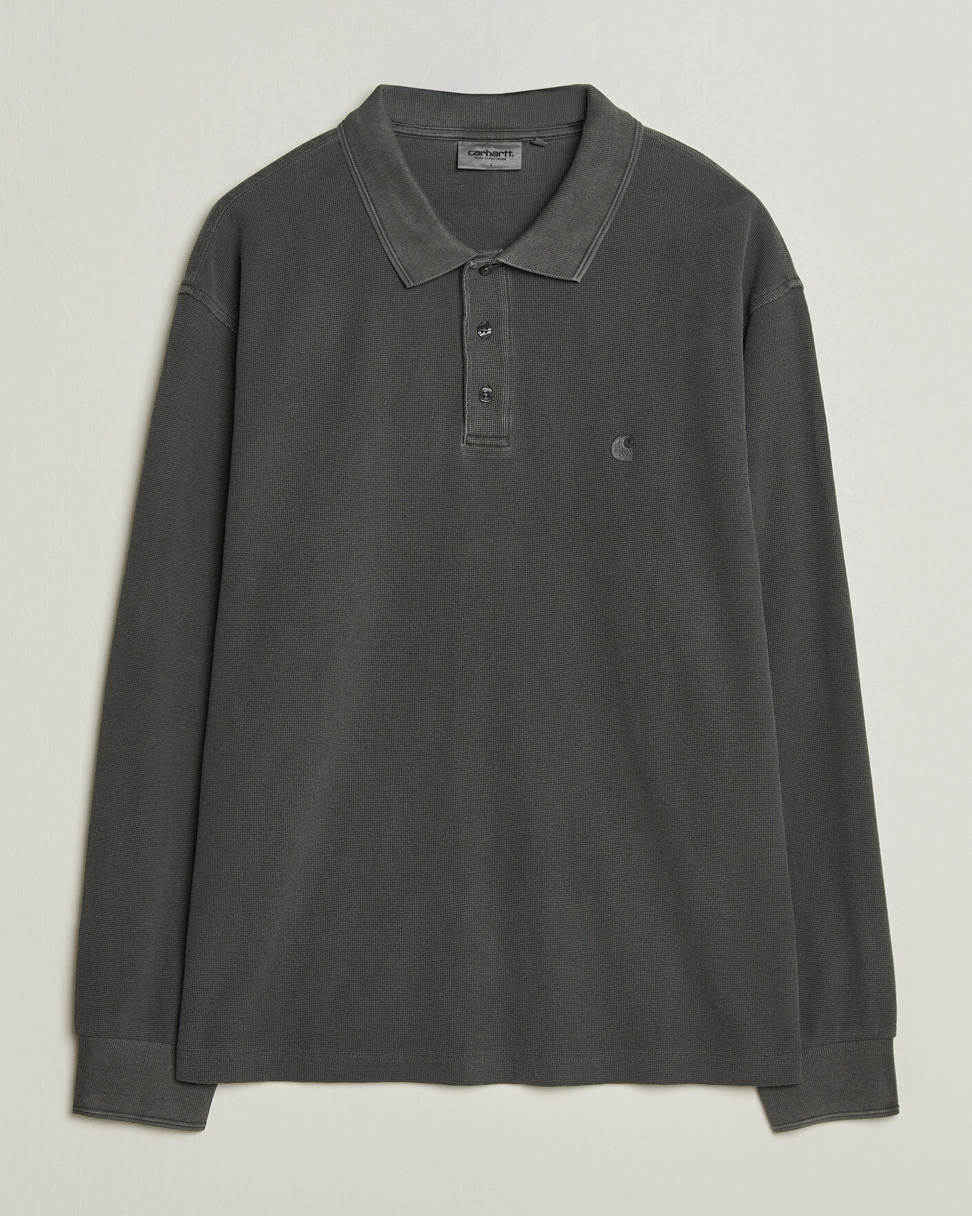 Herren | Pullover | Carhartt WIP | Long Sleeve Waffle Rugby Shirt Black