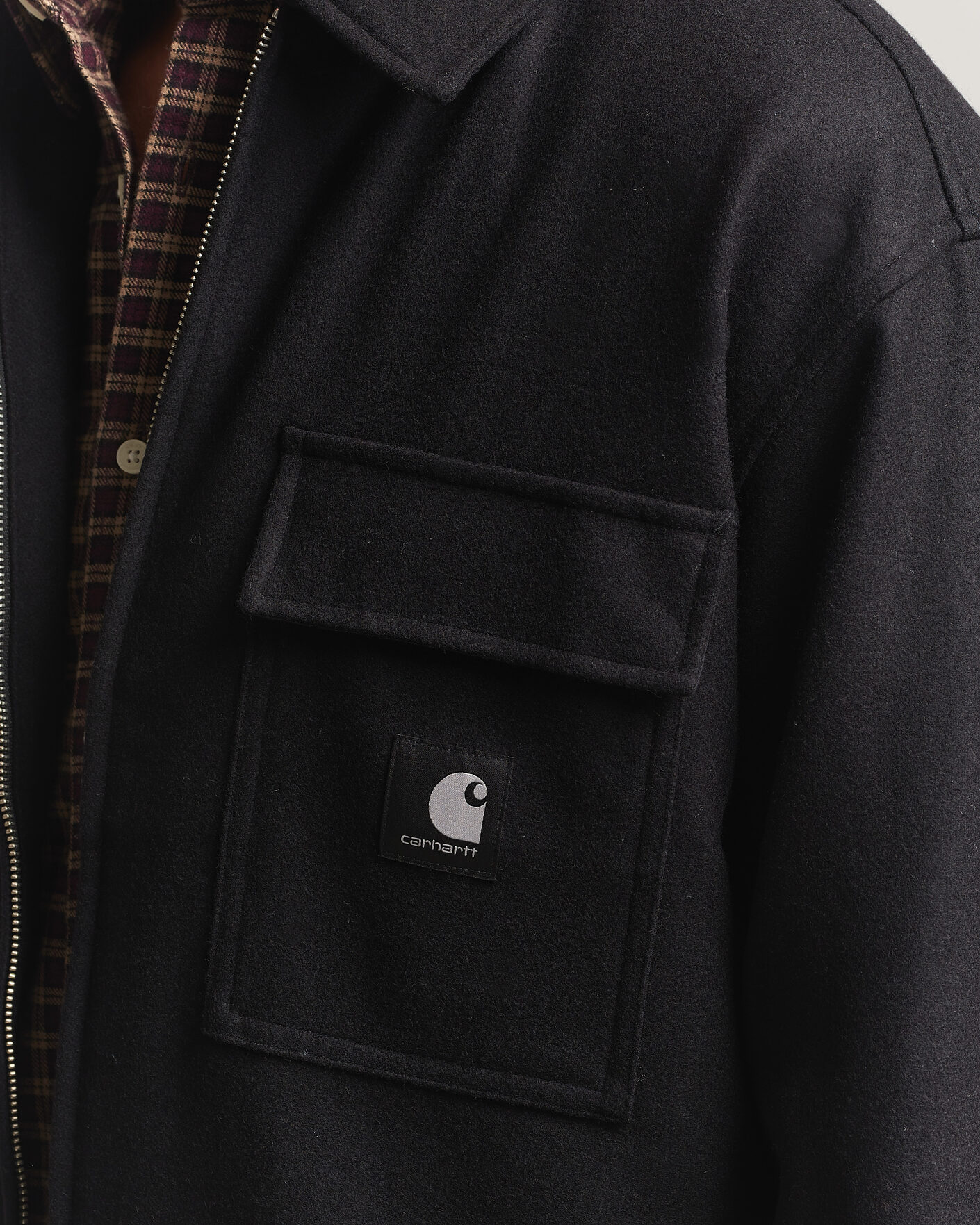Herren | Hemden | Carhartt WIP | Atoka Wool Zip Shirt Jacket Black