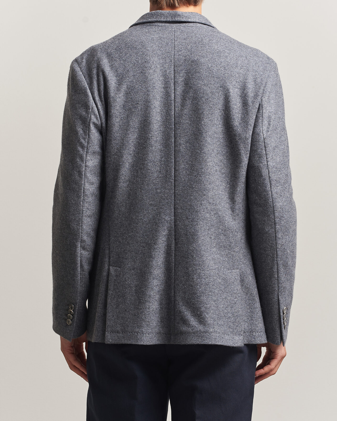 Herren | Sakkos | Fedeli | Cashmere Flannel Jacket Grey Melange