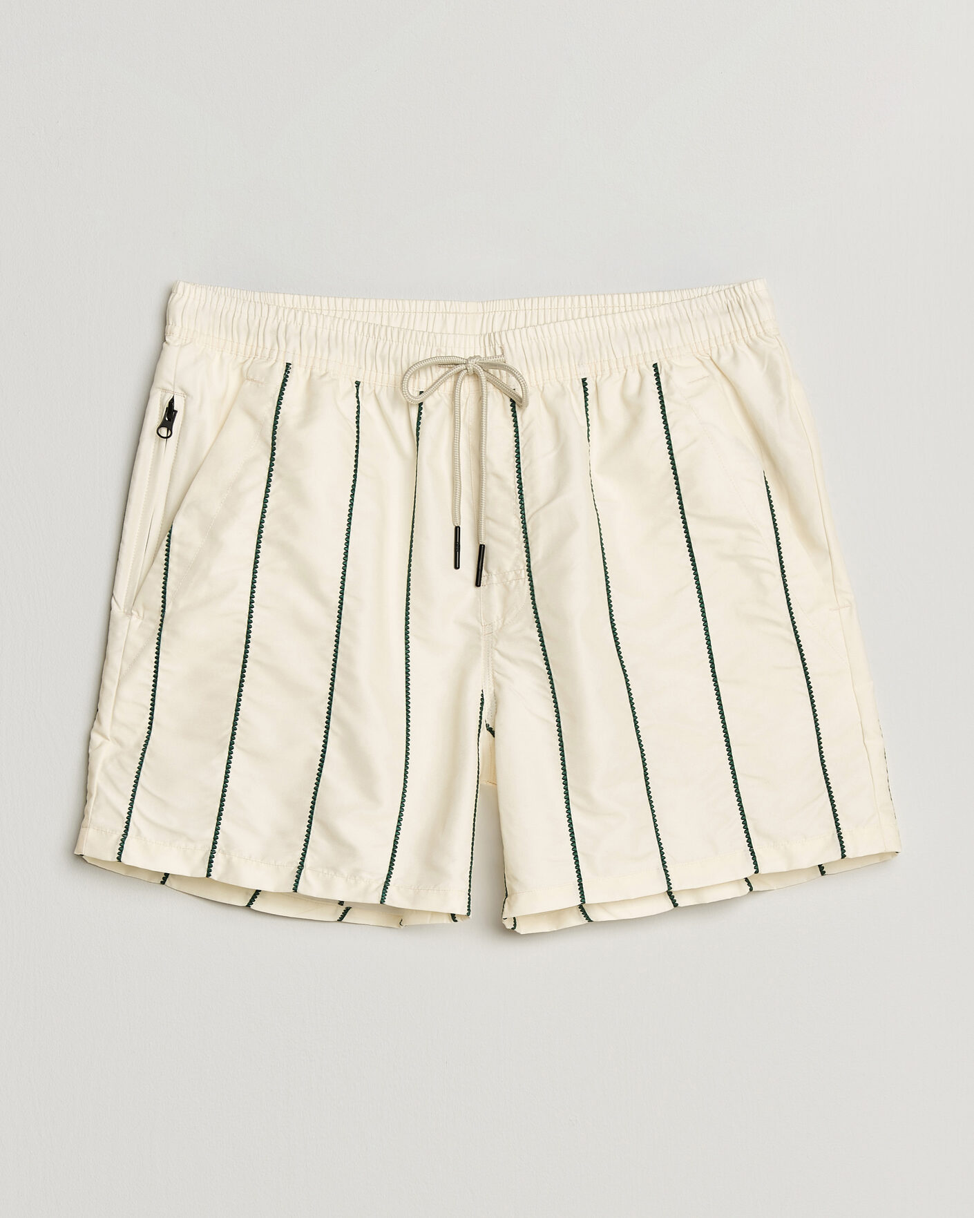 Herren | Badehosen | OAS | Printed Swimshorts White/Green