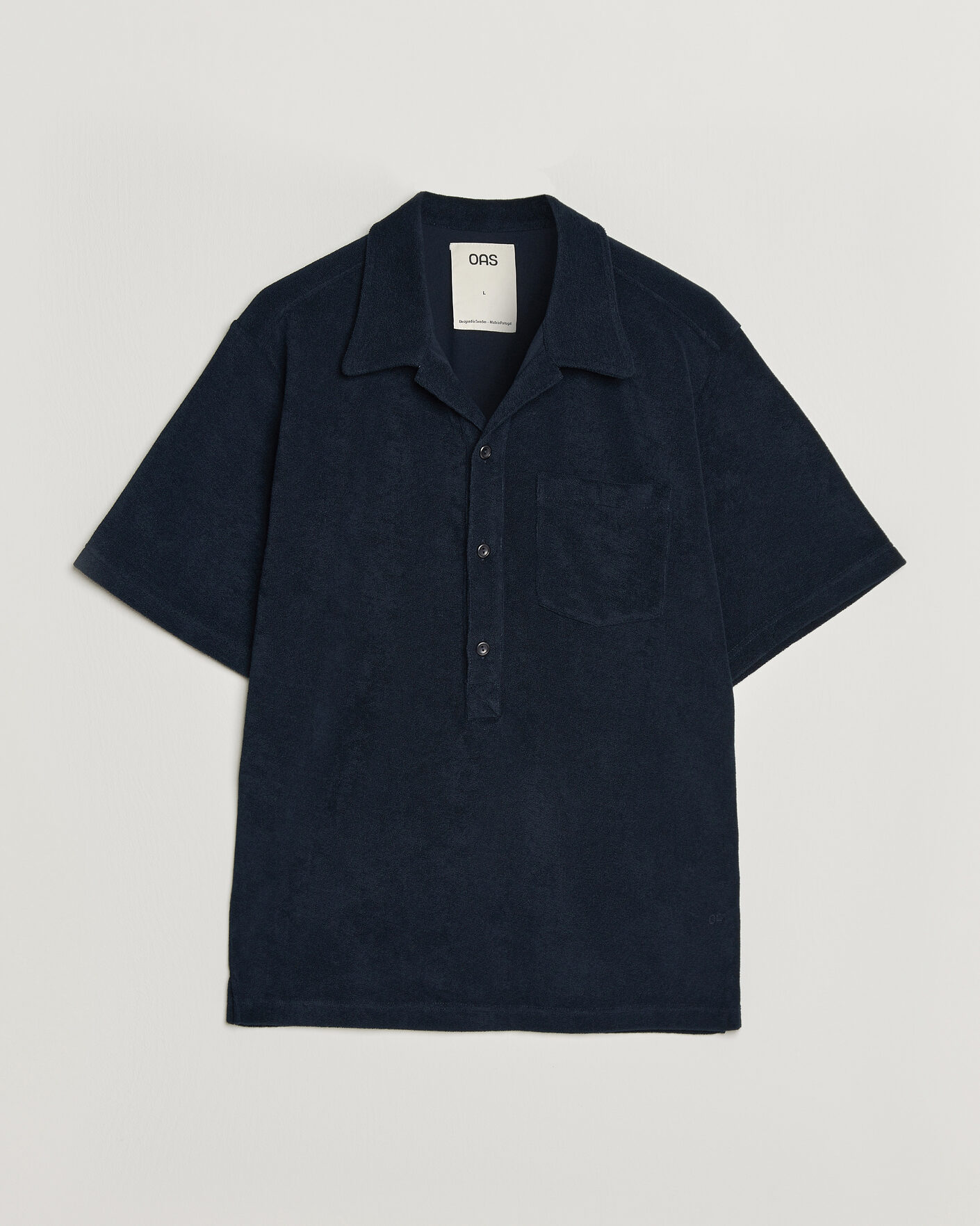 Herren | Poloshirts | OAS | Novo Regular Fit Terry Polo Dark Blue