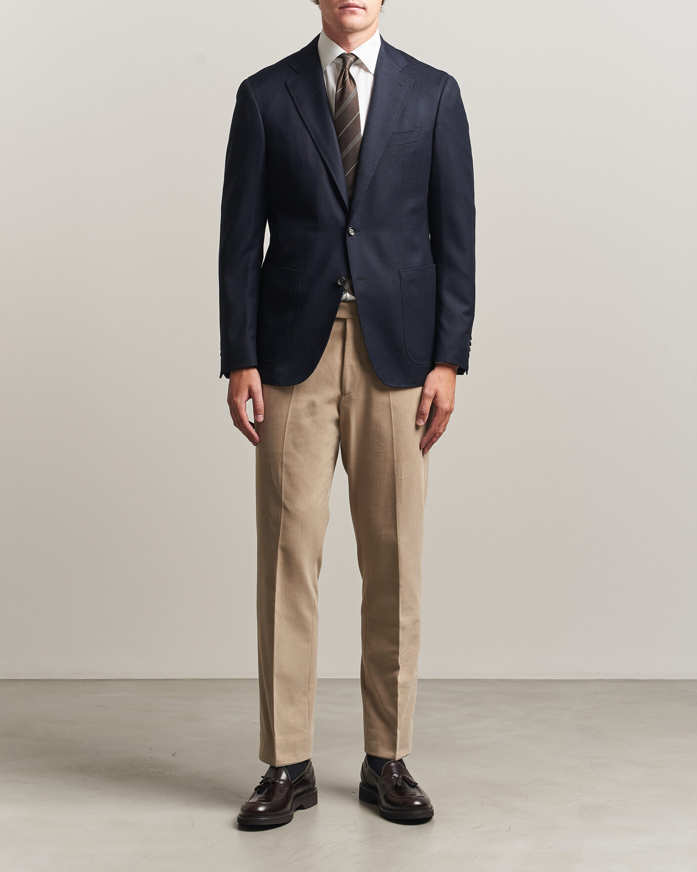 Herren | Sakkos | Canali | Kei Impeccabile Flannel Blazer Navy