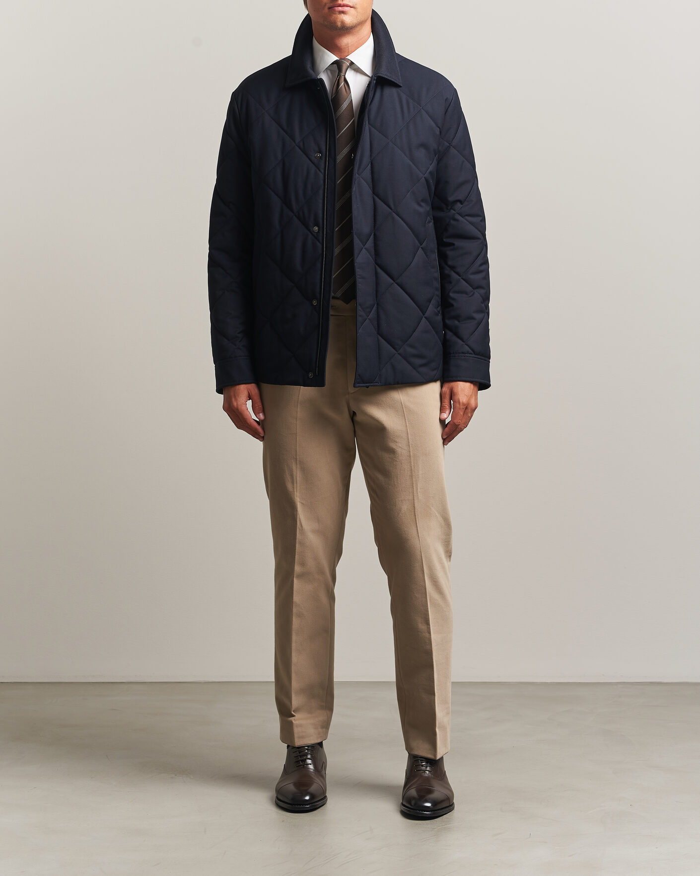Herren | Jacken | Canali | Quilted Country Coat Navy