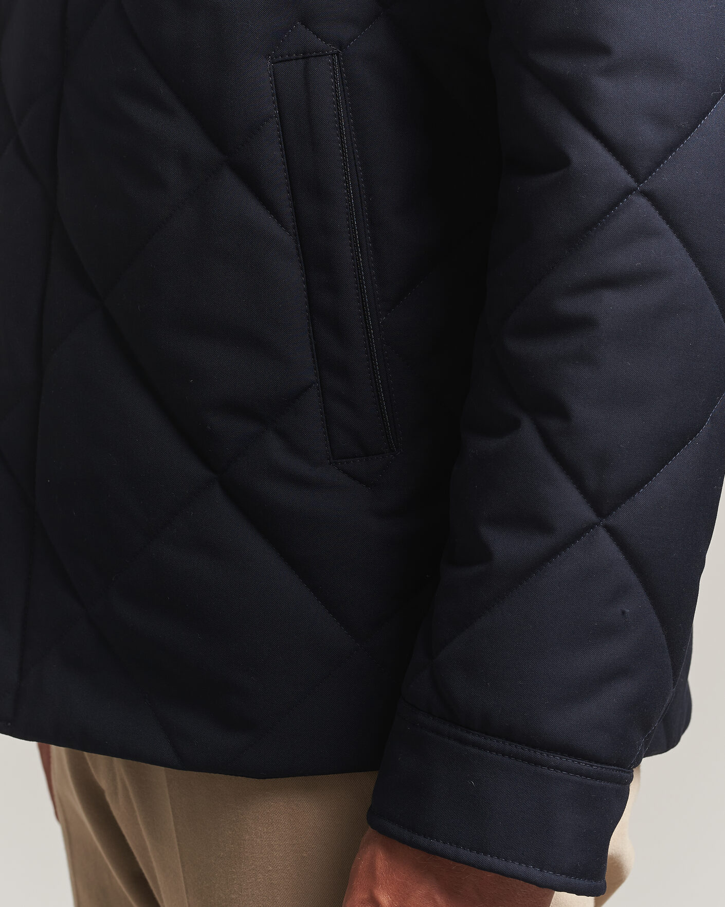Herren | Jacken | Canali | Quilted Country Coat Navy