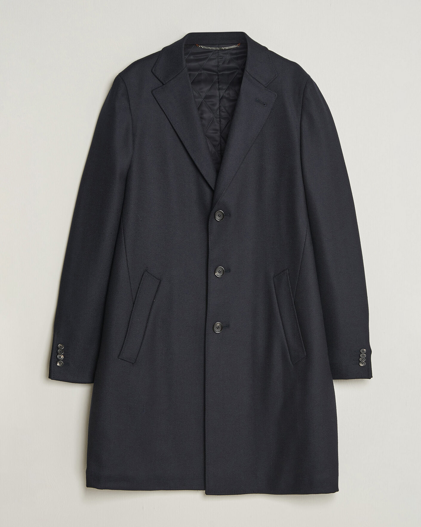 Herren | Jacken | Canali | Kei Wool Travel Coat Navy
