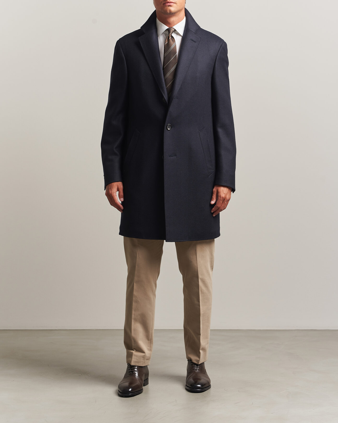 Herren | Jacken | Canali | Kei Wool Travel Coat Navy