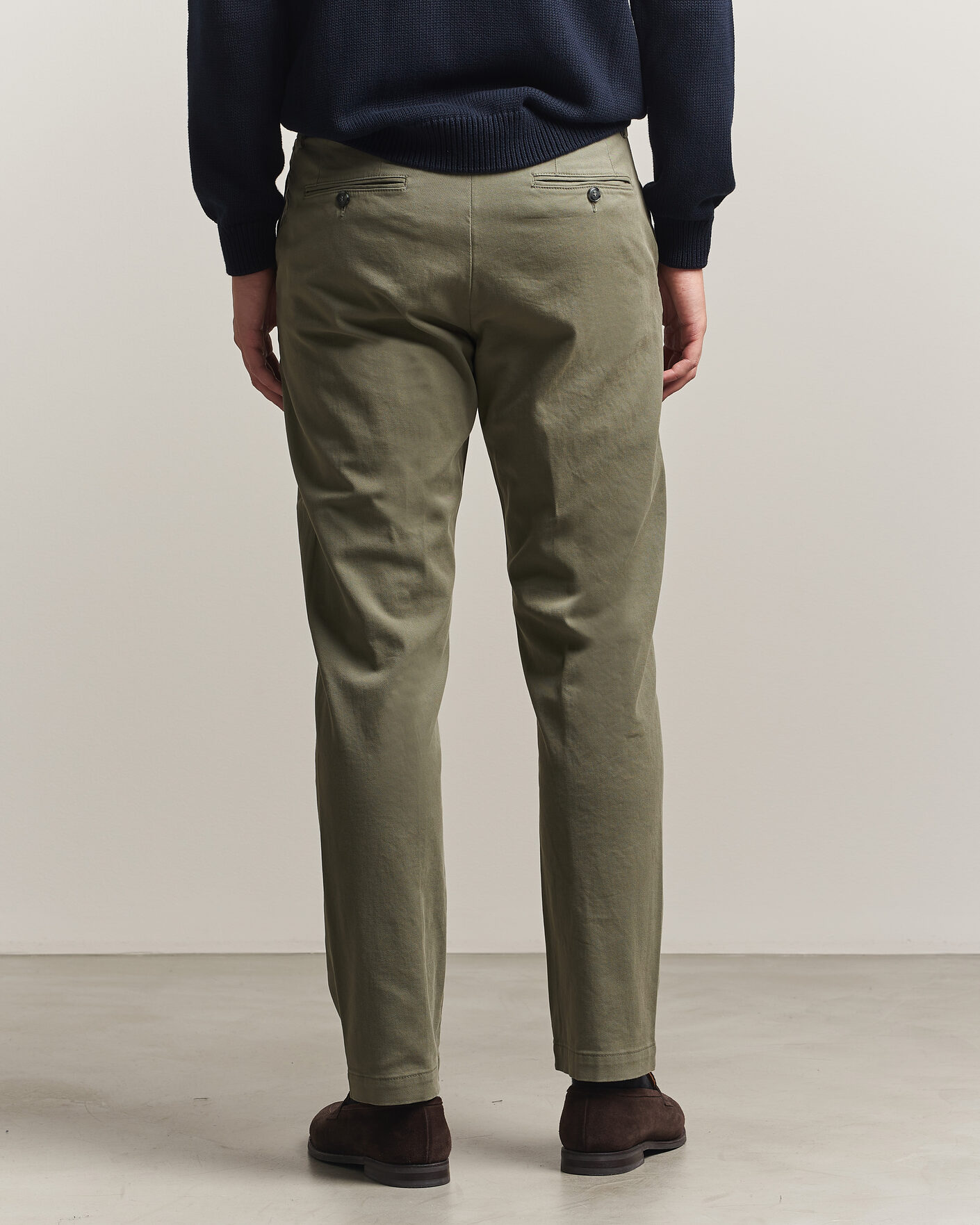 Herren | Hosen | Canali | Cotton Twill Chinos Olive