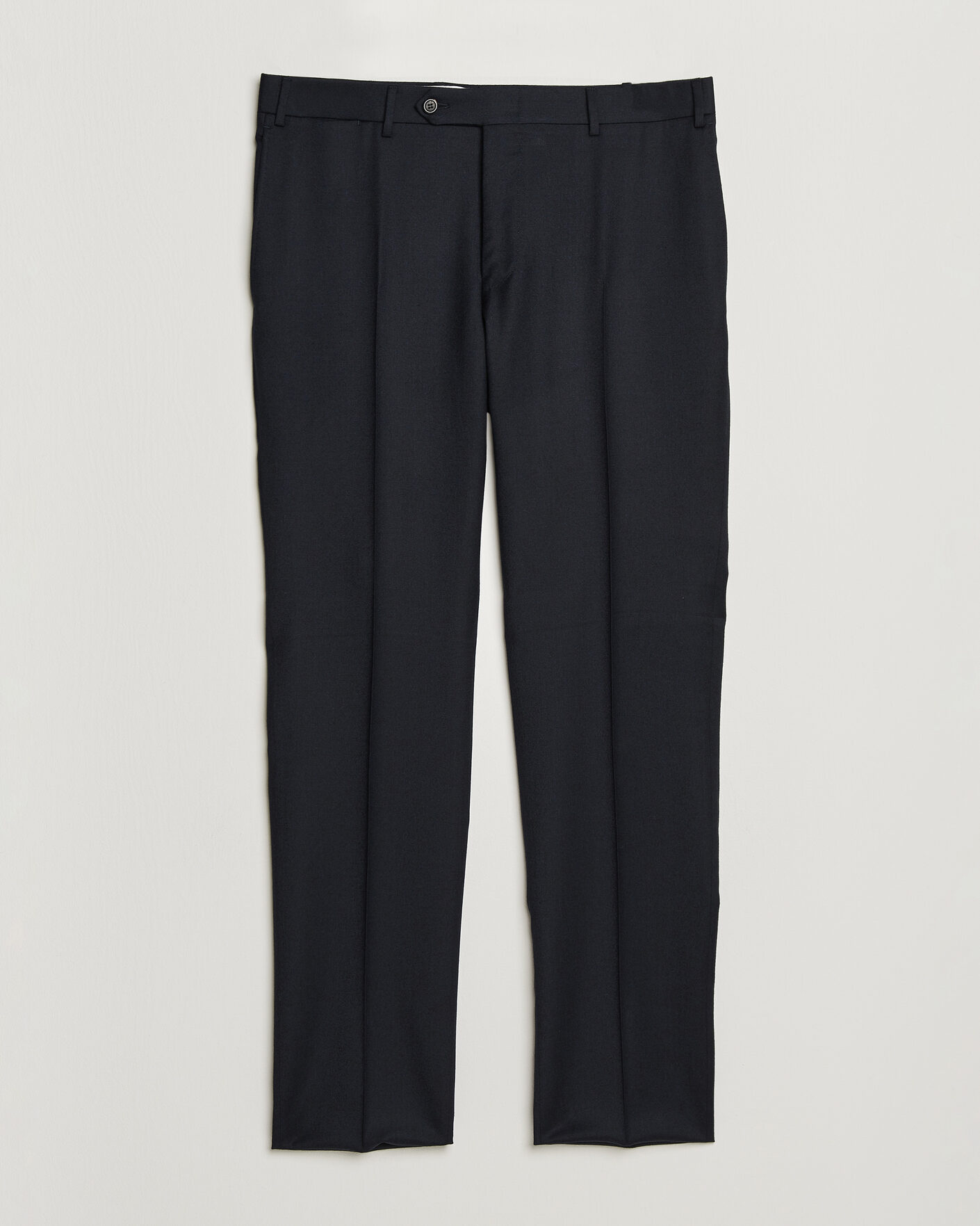 Herren | Hosen | Canali | Slim Fit Flannel Trousers Navy