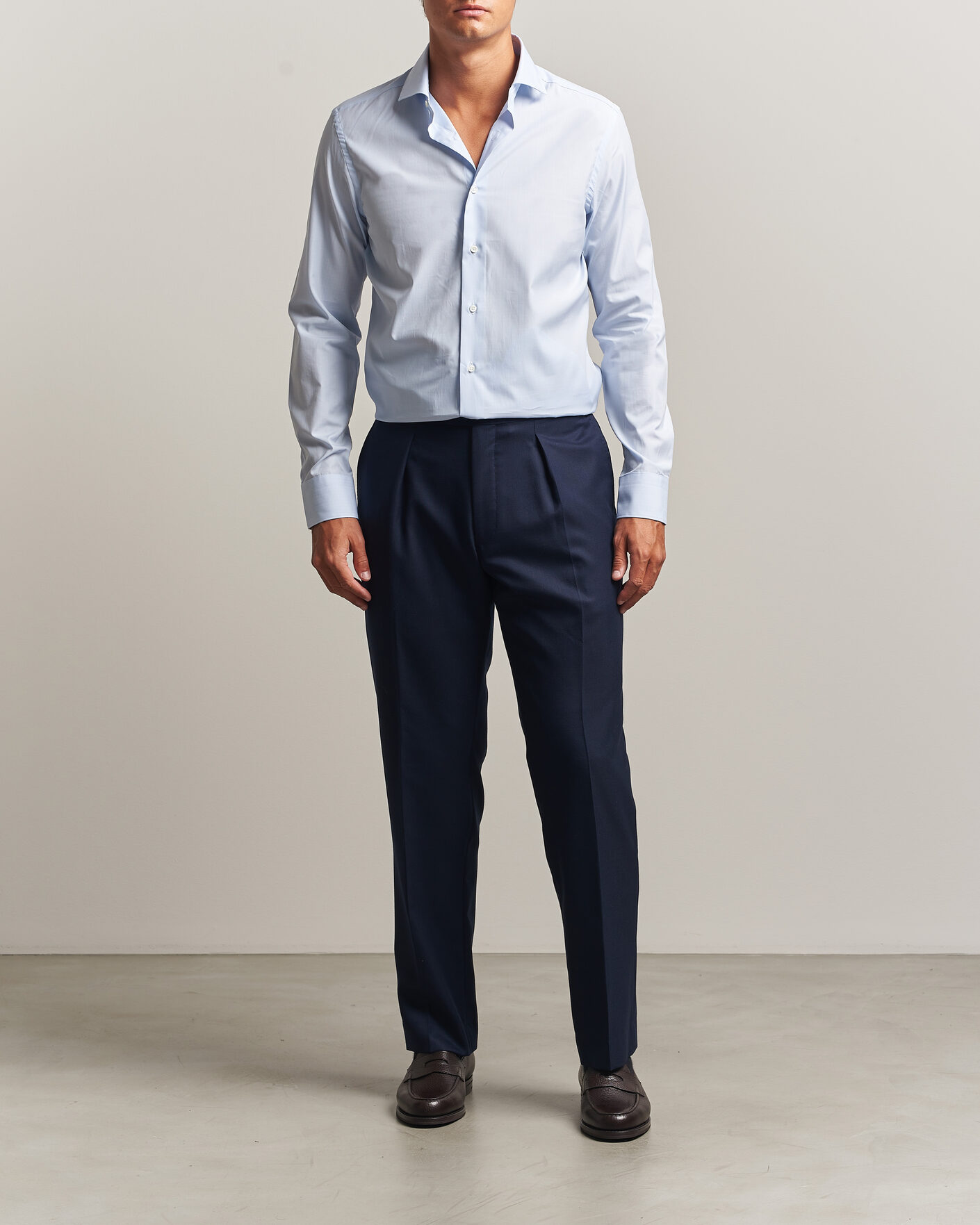 Herren | Hemden | Canali | Slim Fit Dress Shirt Light Blue Check
