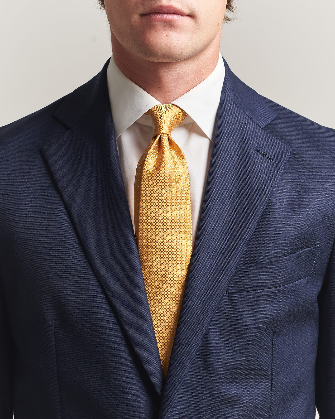 Herren | Krawatten | Canali | Jacquard Silk Tie Yellow