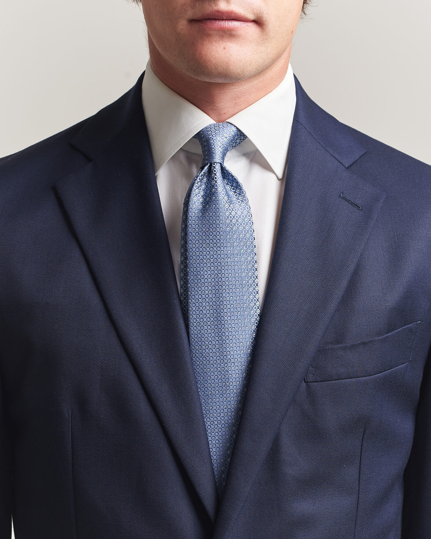 Herren | Krawatten | Canali | Jacquard Silk Tie Sky Blue