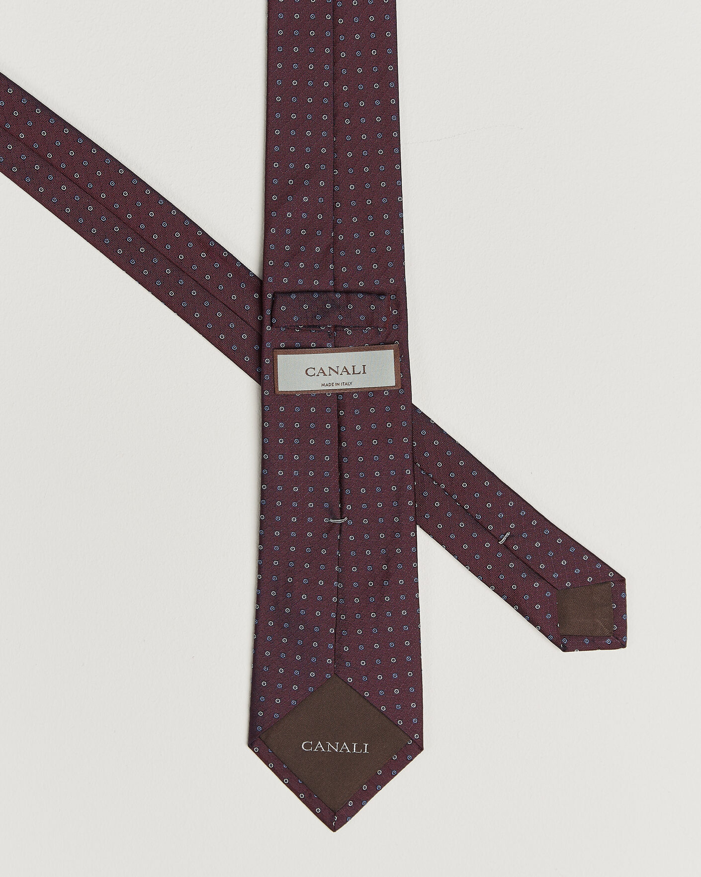 Herren | Krawatten | Canali | Jacquard Silk Tie Burgundy
