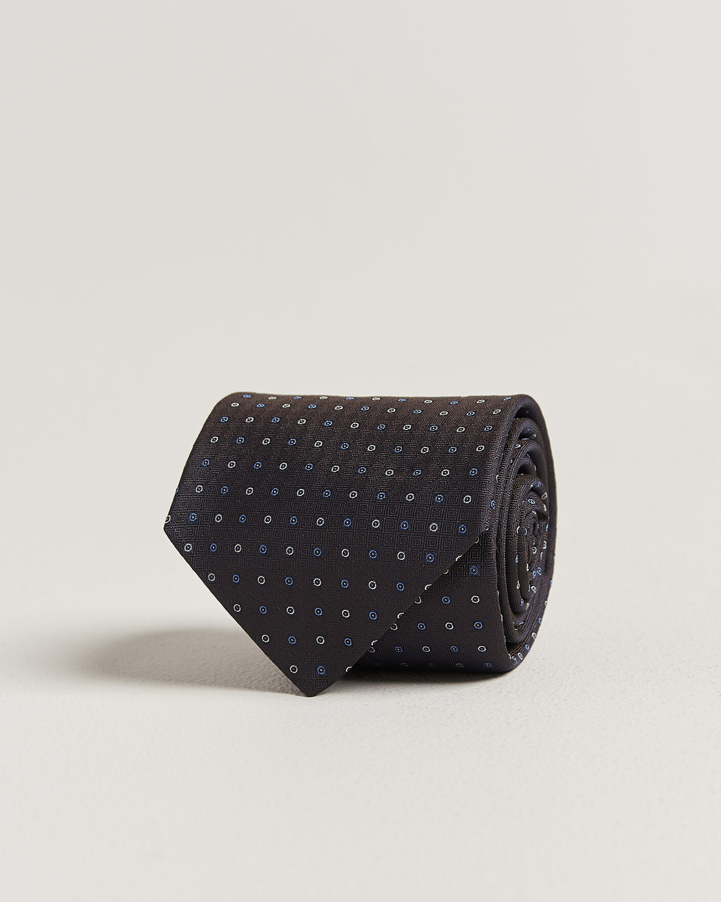 Herren | Krawatten | Canali | Jacquard Silk Tie Dark Brown