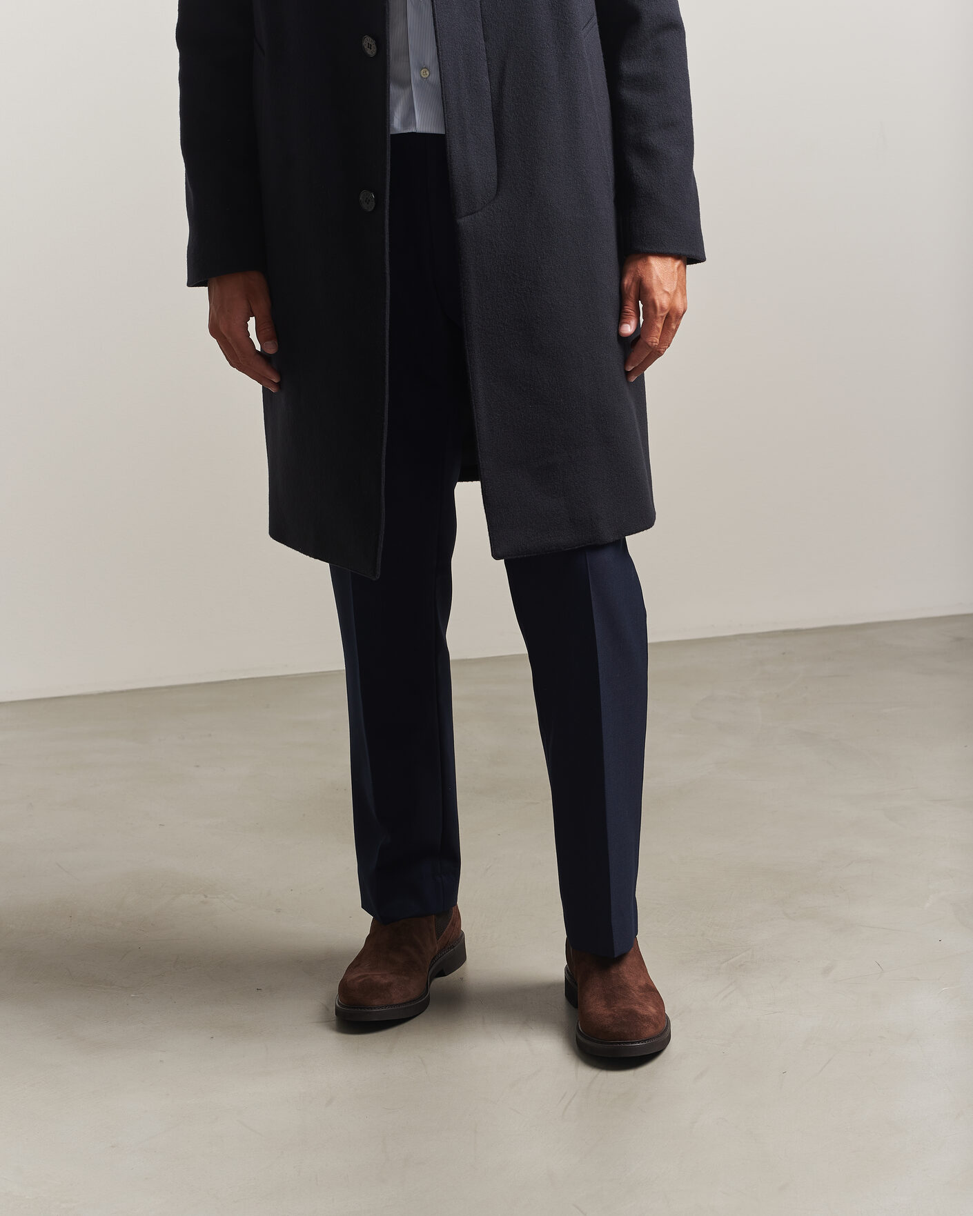 Herren | Boots | Canali | Chelsea Boots Dark Brown Suede