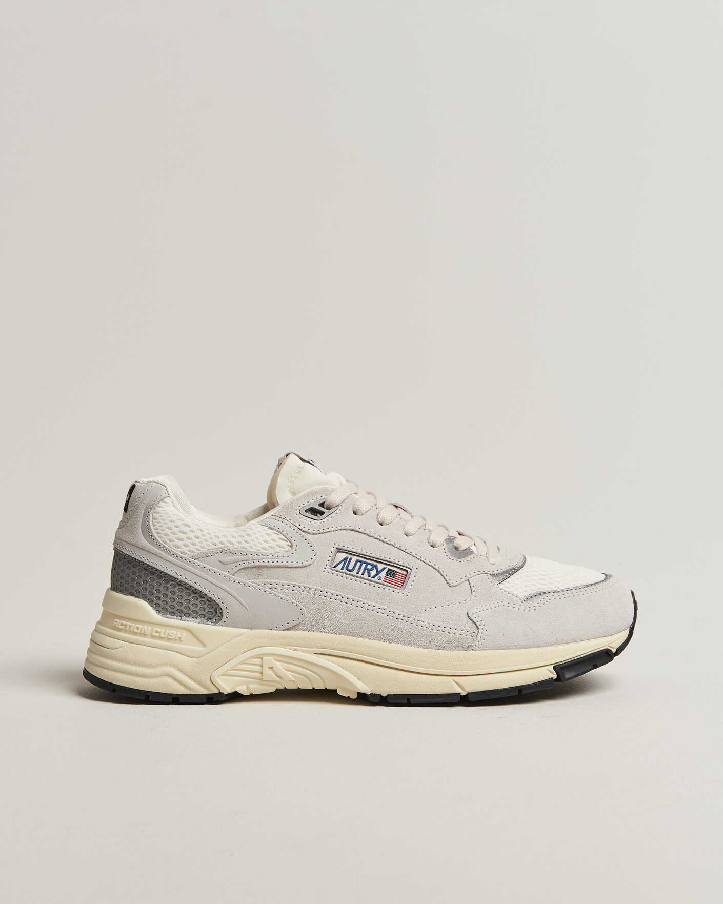 Herren | Sneaker | Autry | Hyperway Low Suede Running Sneaker Light Grey