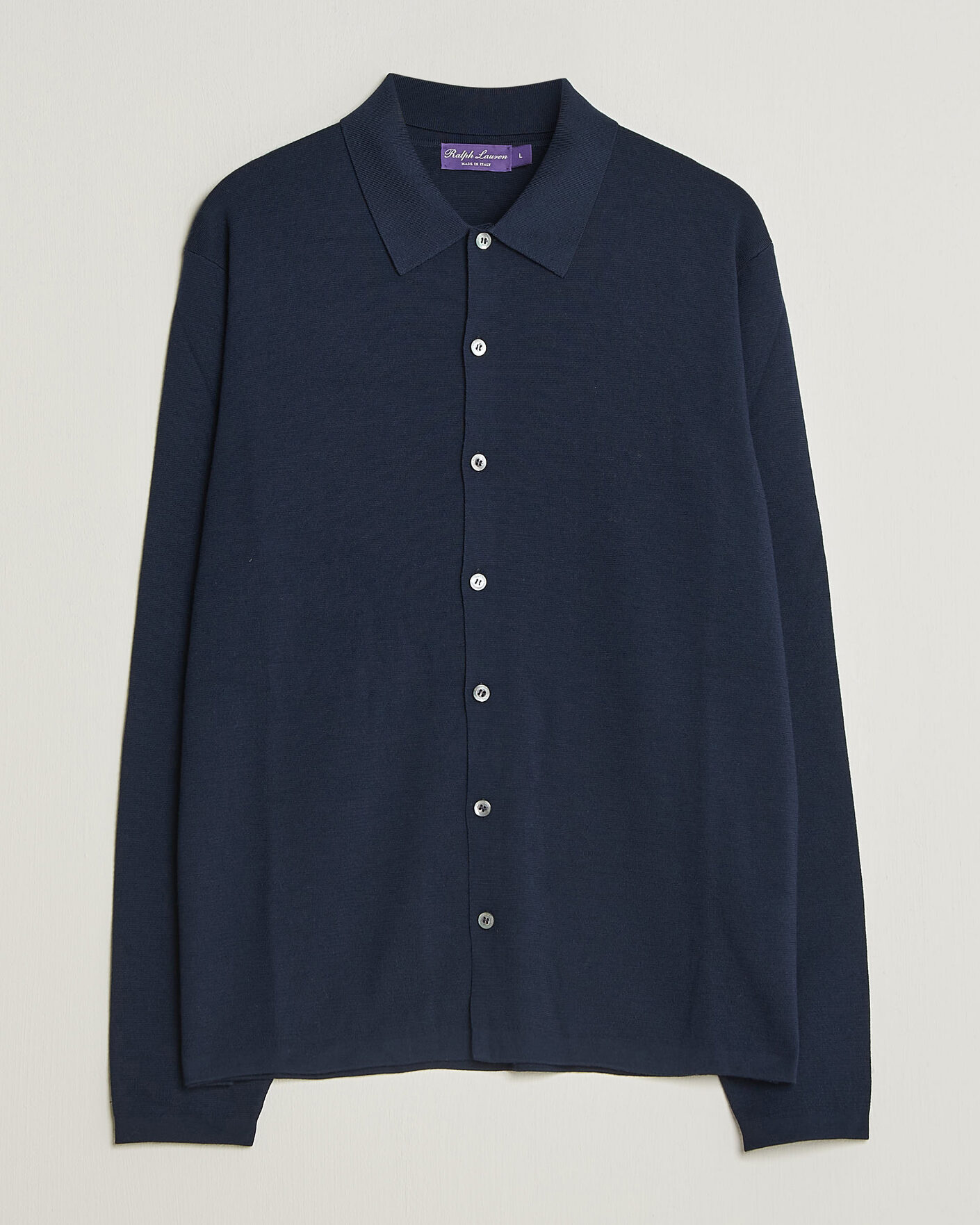 Herren | Pullover | Ralph Lauren Purple Label | Milano Stich Cardigan Racing Navy