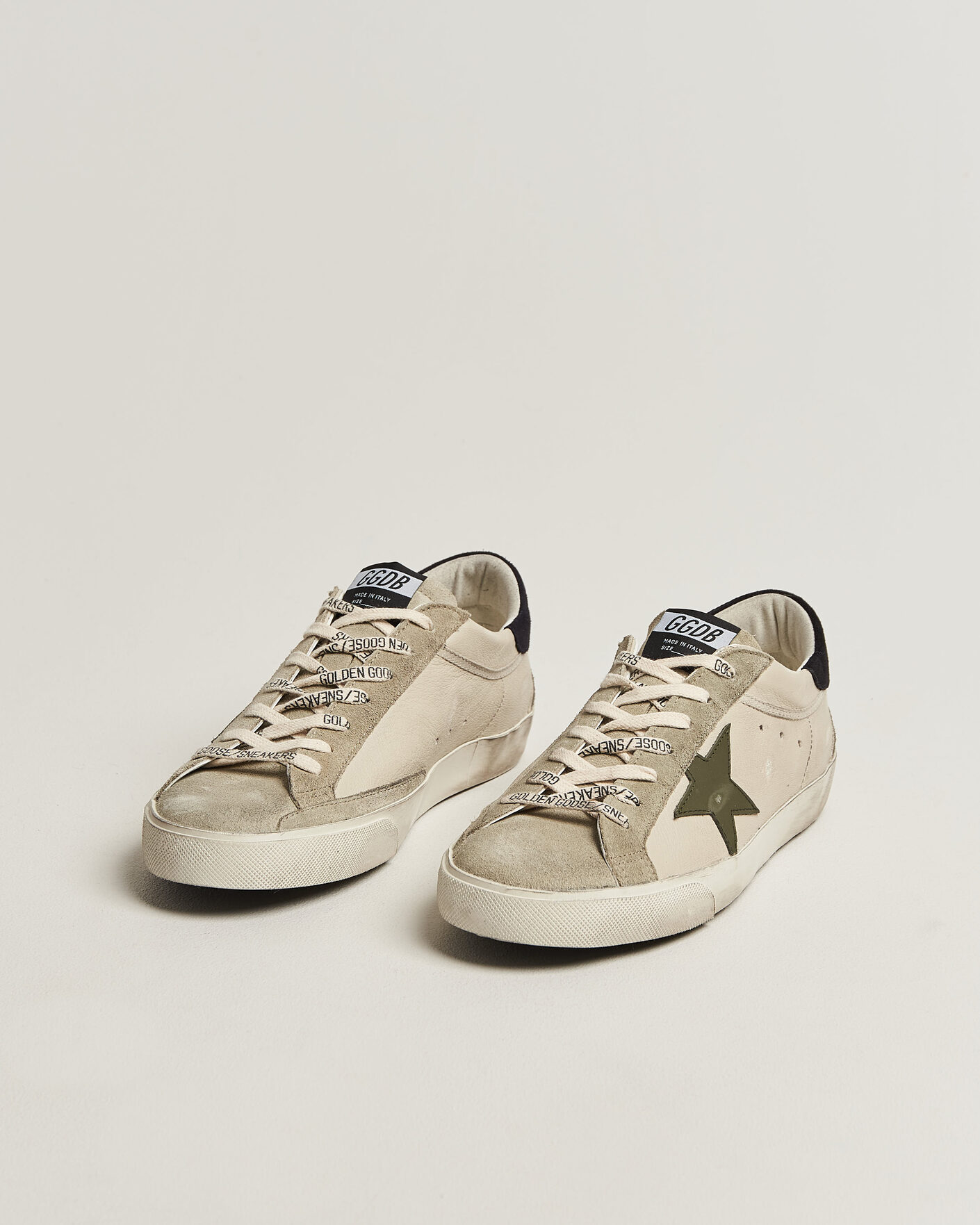 Herren | Sneaker | Golden Goose | Super-Star Sneakers Cream/Grey