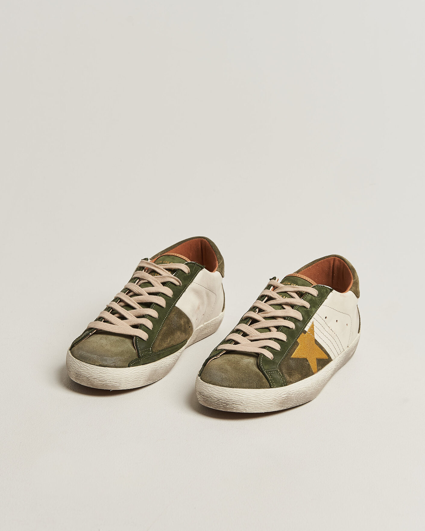 Herren | Sneaker | Golden Goose | Super-Star Sneakers Cream/Olive