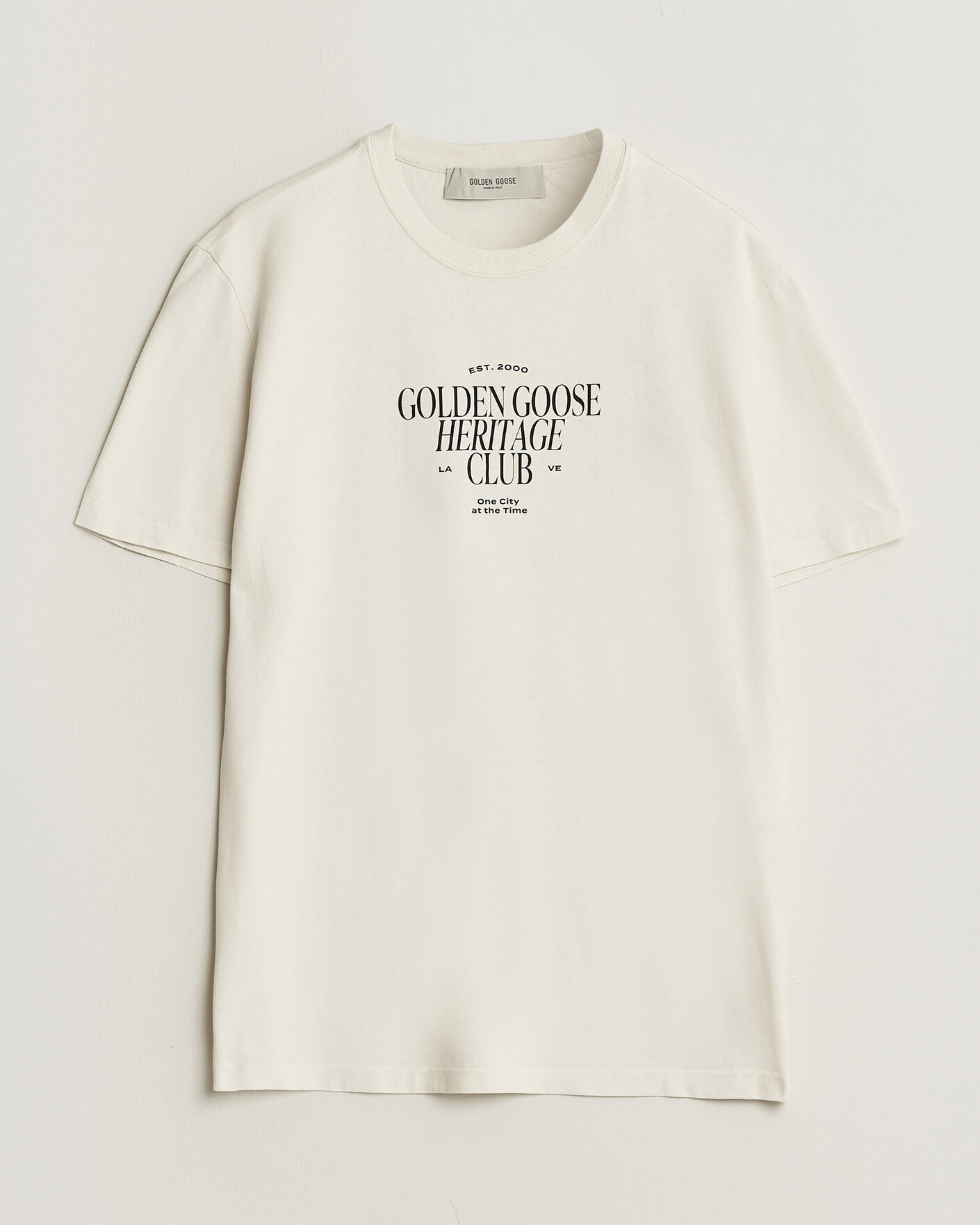 Herren | T-Shirts | Golden Goose | Journey Print T-Shirt Heritage White